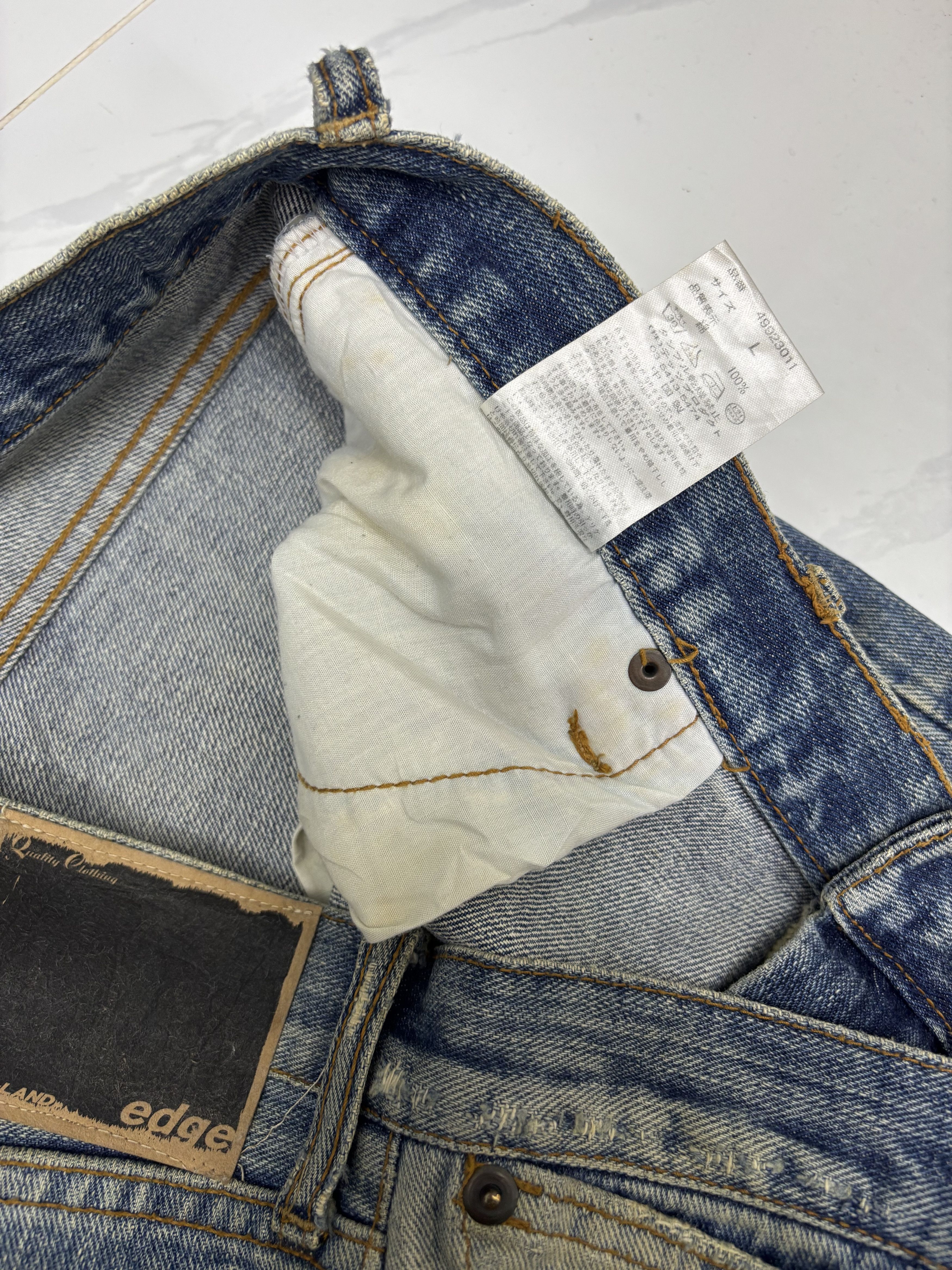 G-Star × Hysteric Glamour × Kapital VINTAGE RARE PATCHWORK DISTRESSED DENIM G LAND JEANS Size US 33 - 13 Thumbnail