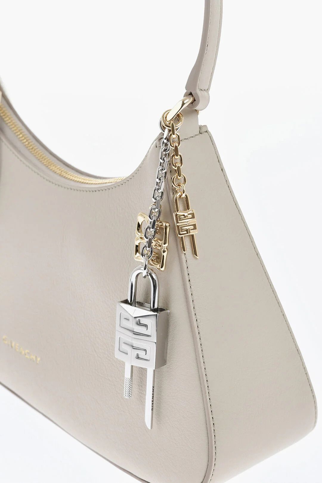 Givenchy og1mm0326 Size: OS / Mini Leather Hobo Bag in Beige Size ONE SIZE - 2 Thumbnail