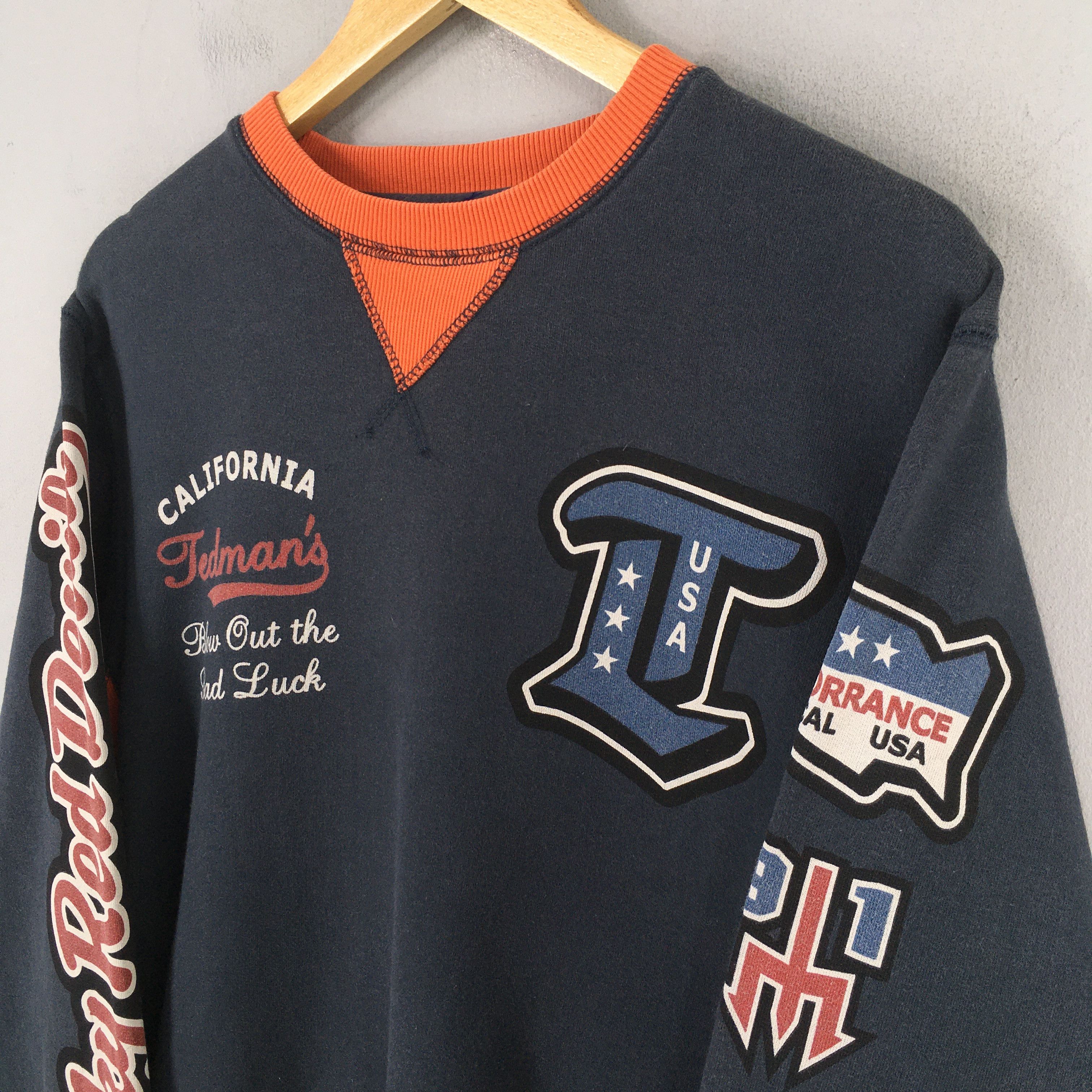 Vintage Vintage Ted Company California Blue Sweatshirt Medium Size US M / EU 48-50 / 2 - 4 Thumbnail