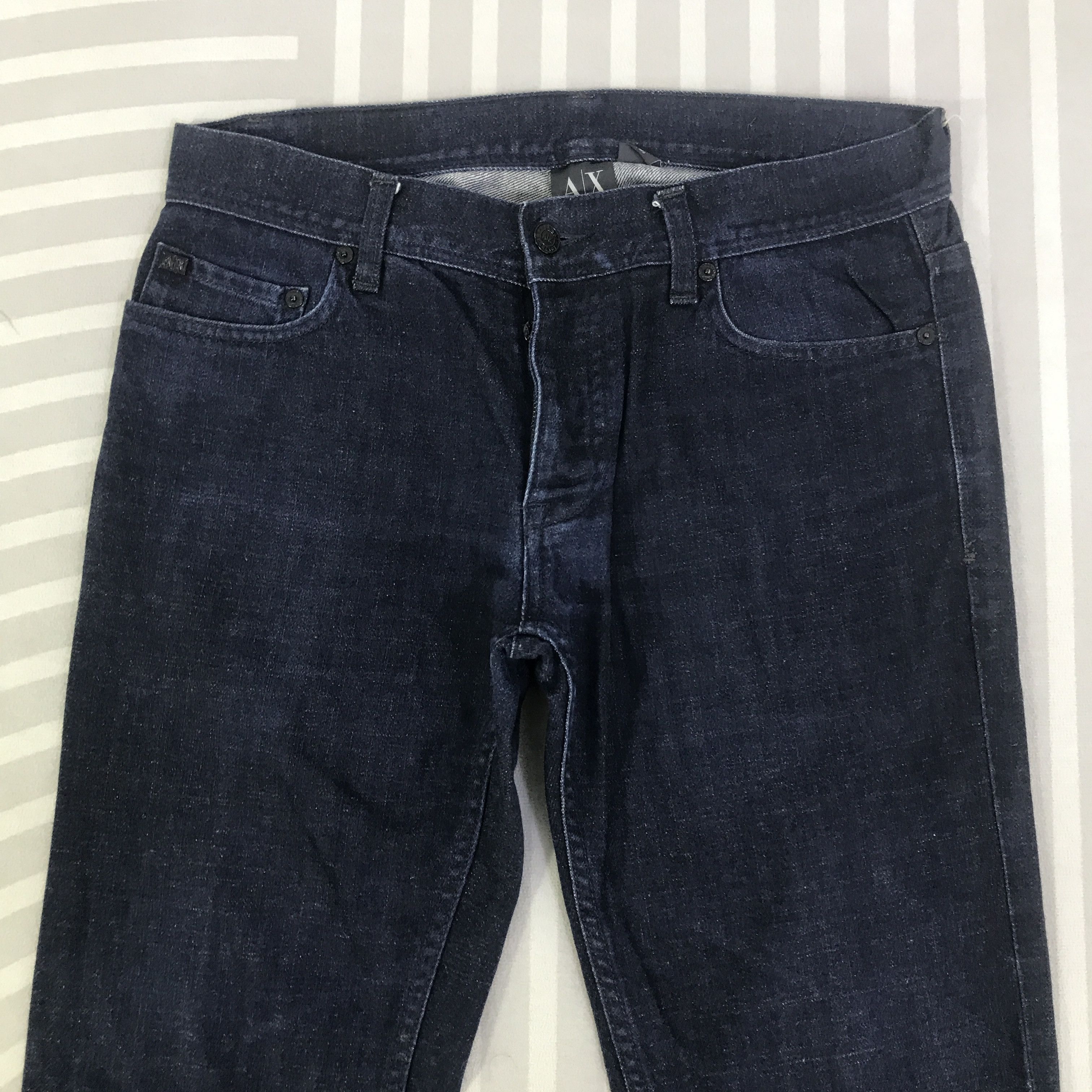 Armani Exchange Vintage Armani Exchange Blue Denim Jeans pants K130B1 Size US 32 / EU 48 - 2 Thumbnail