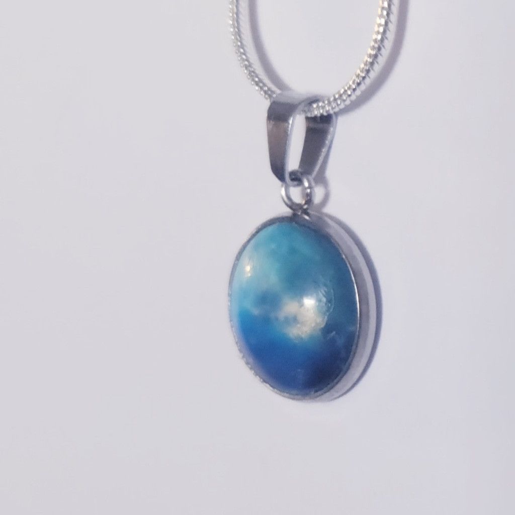 Handmade 925 Sterling Silver nebula galaxy necklace Size ONE SIZE - 2 Thumbnail