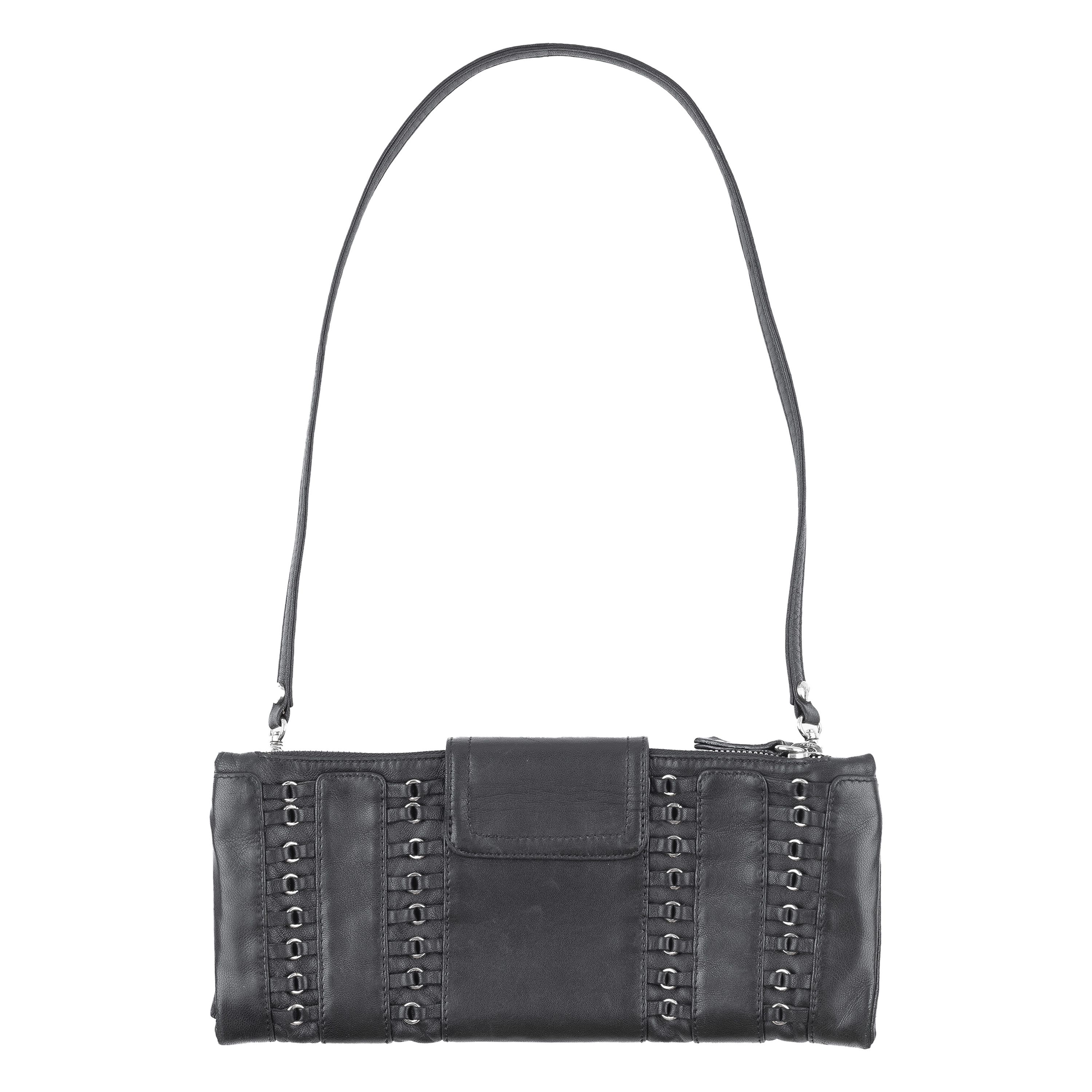 Giuseppe Zanotti Giuseppe Zanotti Vintage Black Leather Baguette Bag Size ONE SIZE - 3 Thumbnail