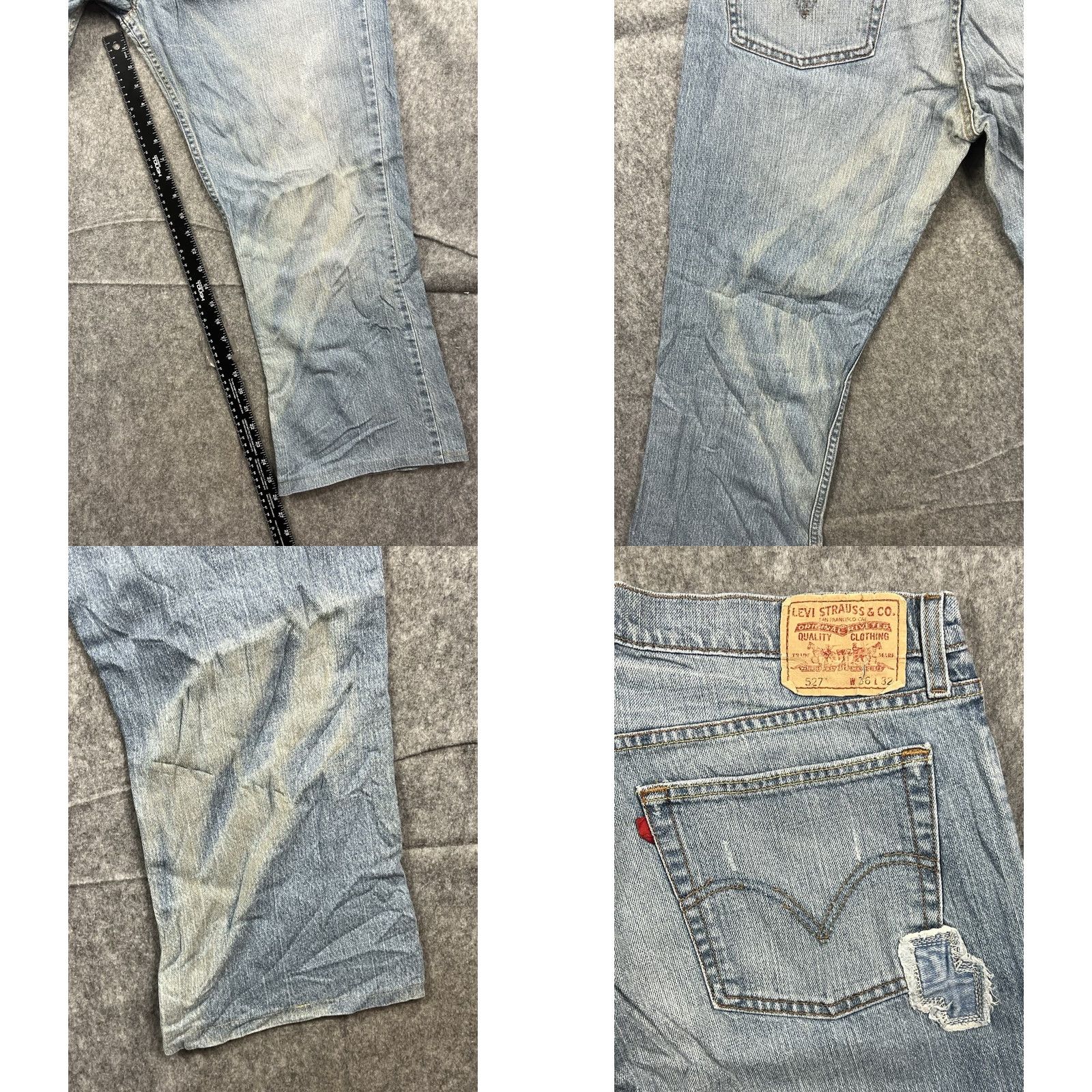 Levi's VTG Levi's 527 Jeans Men's Regular Bootcut Denim Blue 32x26 36x32 Inseam 26 Zipper Button 5-Pocket Patched Crop Logo Size US 5 / EU 37 - 8 Thumbnail
