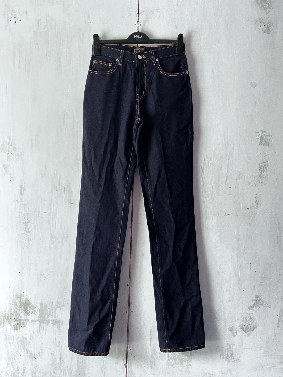 Walter Van Beirendonck W&LT Kiss The Future Navy Jeans Size US 28 / EU 44 - 2 Thumbnail