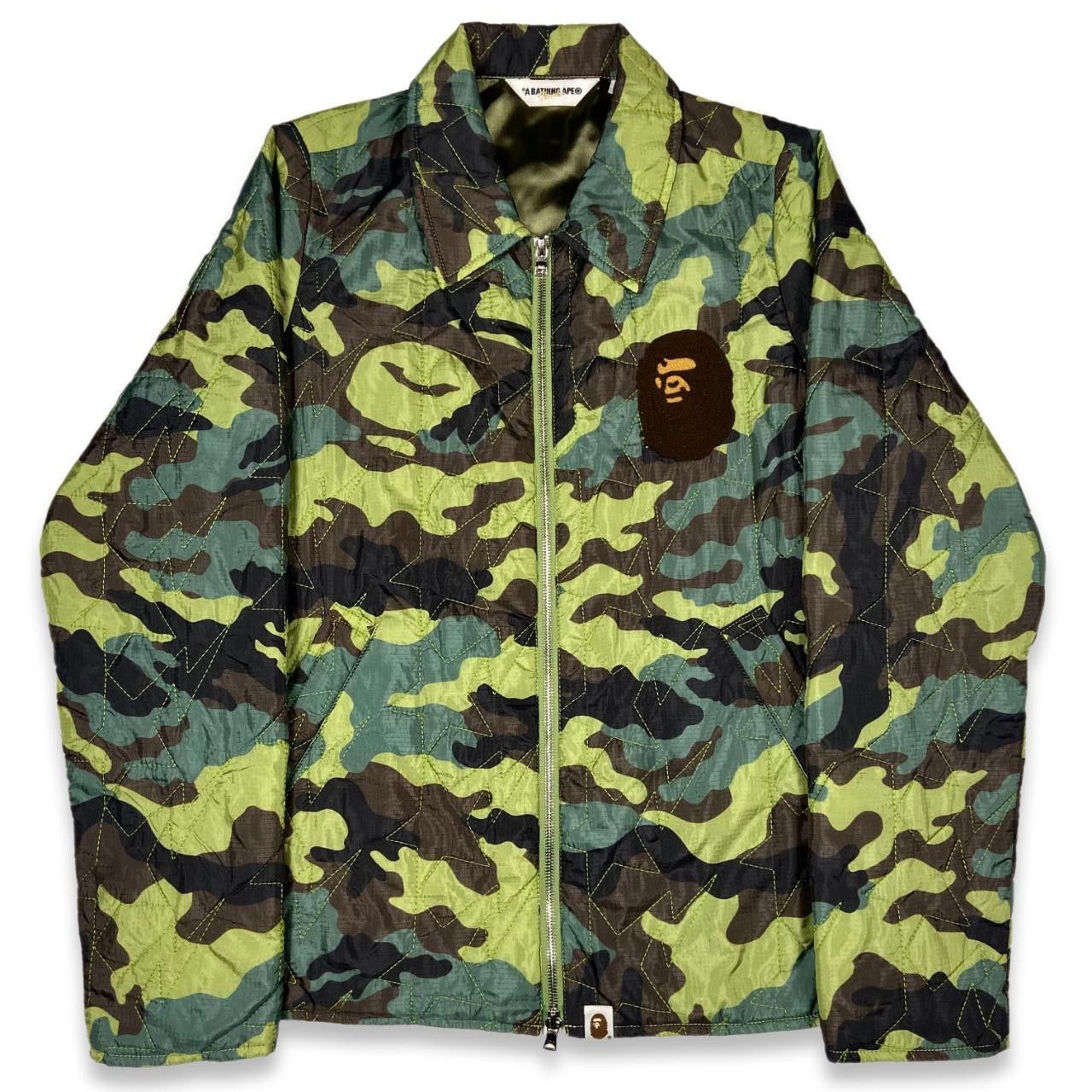 Bape Bapesta Nylon Camo Quilted Jacket Size US S / EU 44-46 / 1 - 1 Thumbnail