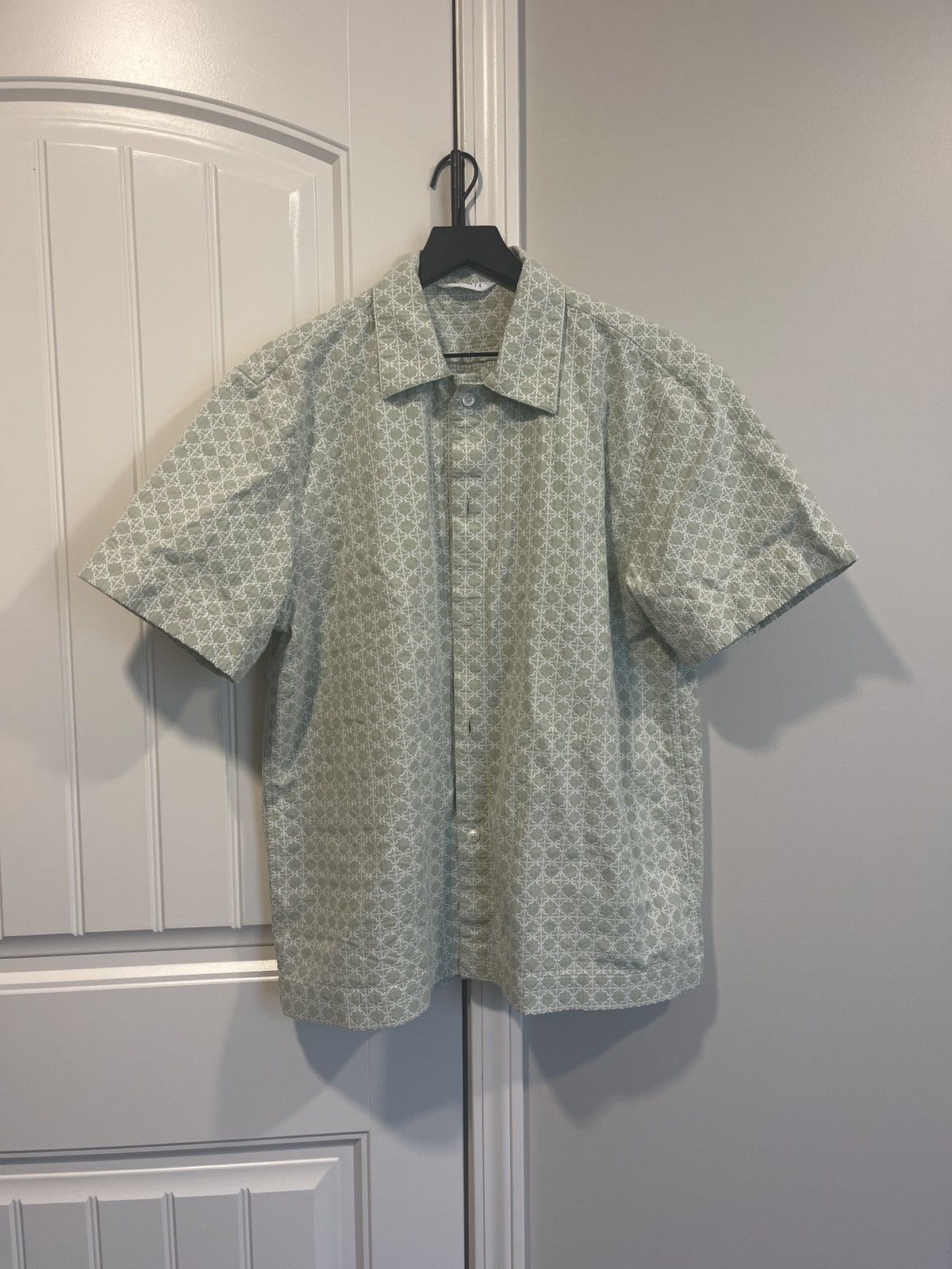 image of 3Sixteen Short Sleeve Summer Shirt in Sage, Men's (Size Large)