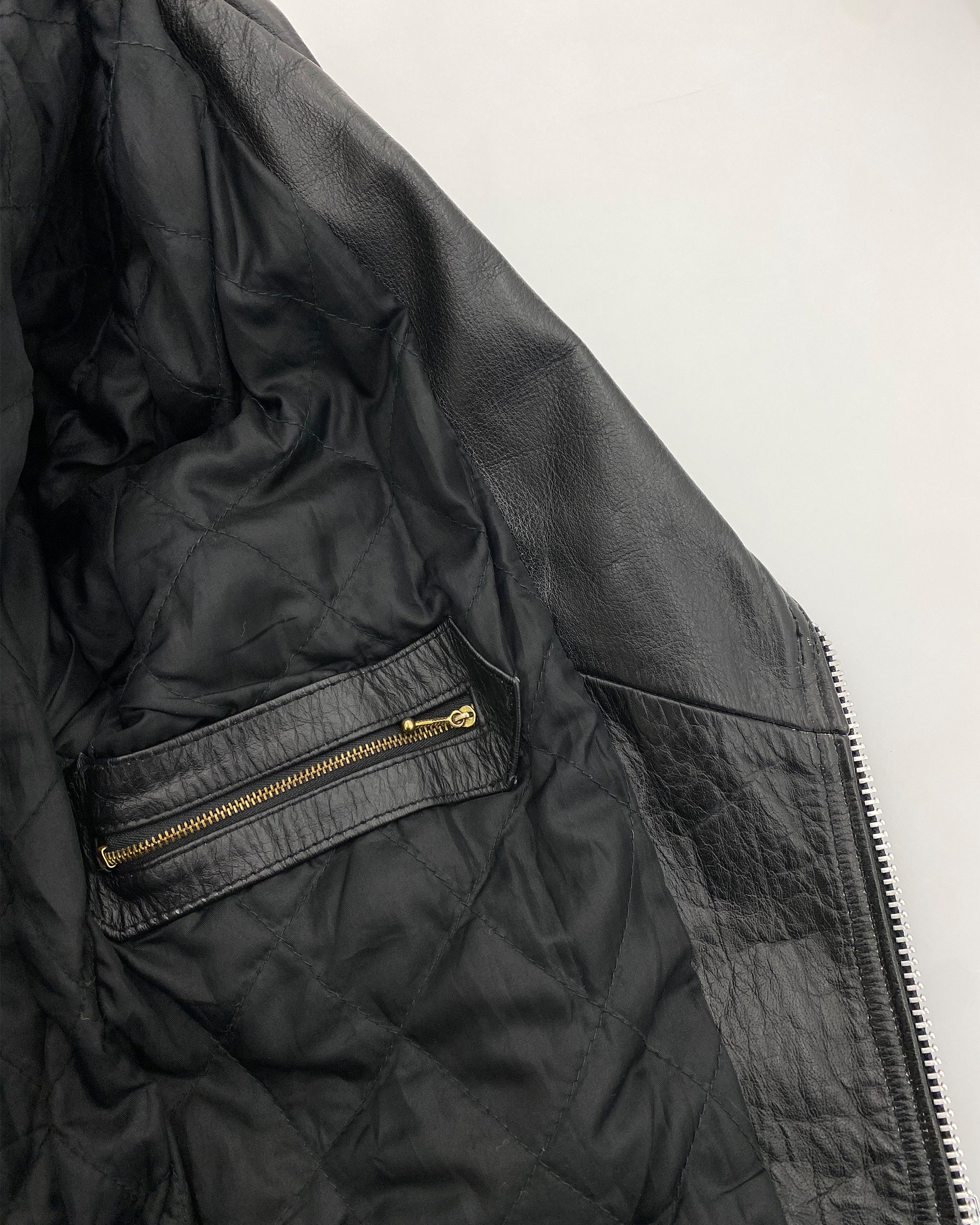 Vintage 1990s Biker Leatherjacket Size XS / US 0-2 / IT 36-38 - 7 Thumbnail