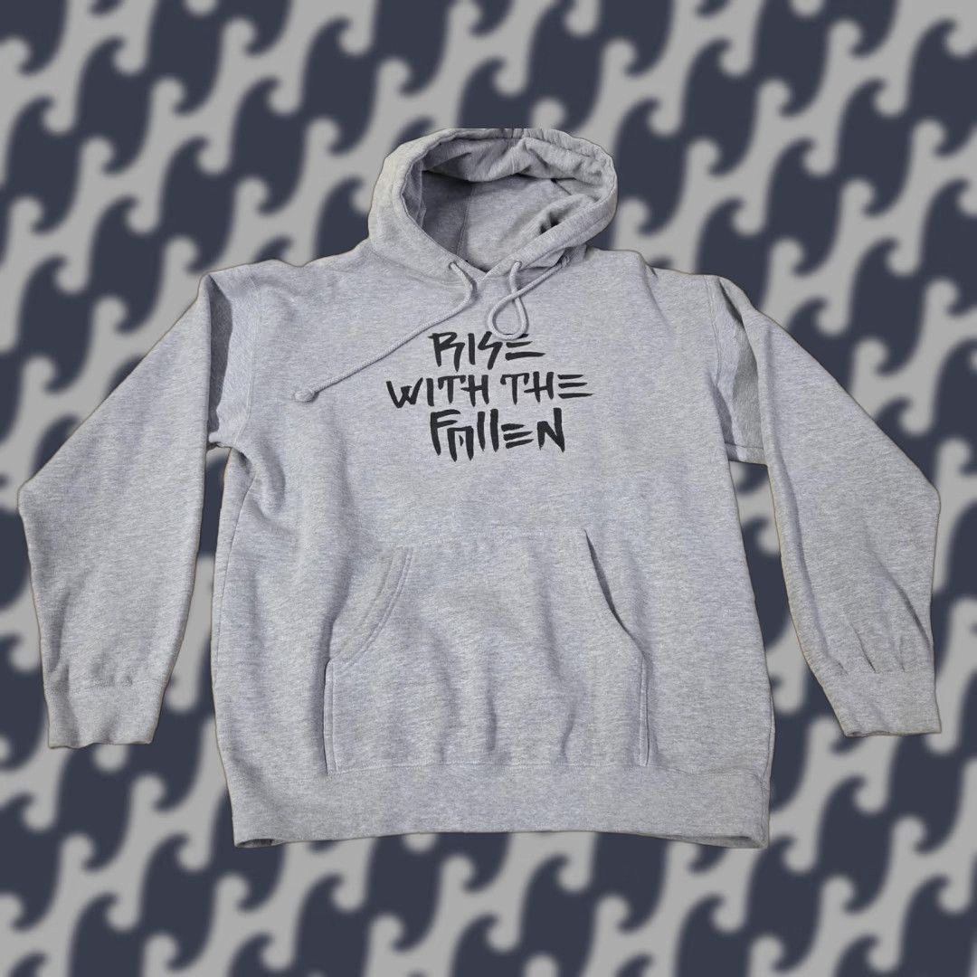 Logo 7 Fallen Hoodie Mens Medium Gray Rise With The Fallen Pullover Skate Graphic Logo Size US M / EU 48-50 / 2 - 1 Thumbnail