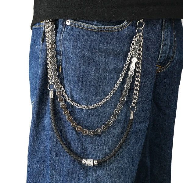Jewelry 3 Styles Layered Punk Jean Chains Size ONE SIZE - 1 Thumbnail