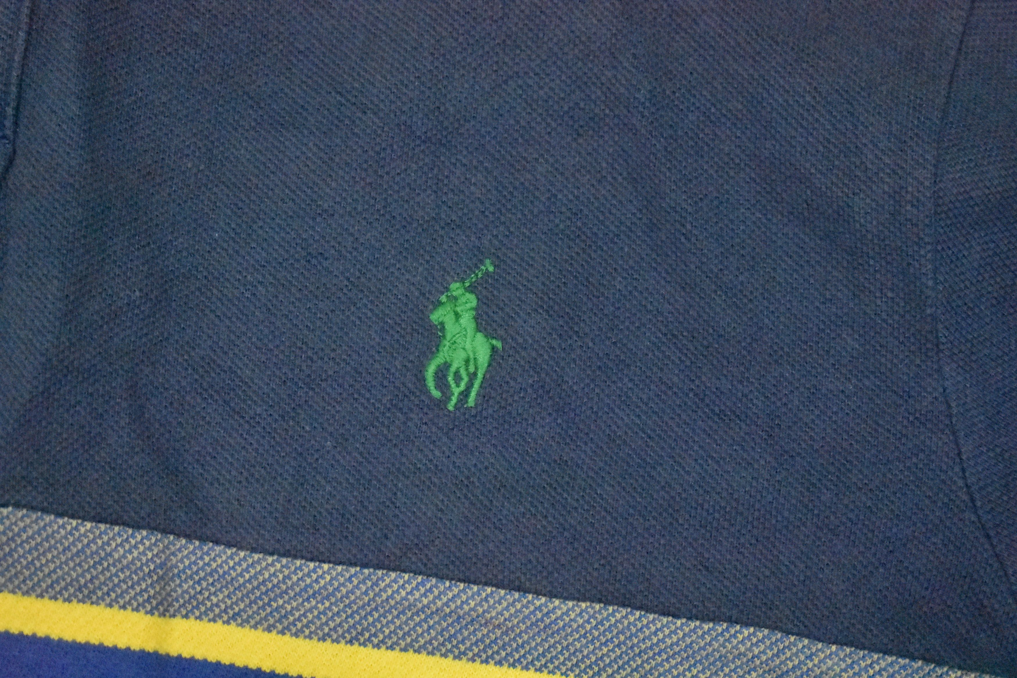 Polo Ralph Lauren × Vintage Vintage Polo Ralph Lauren Stripe Polo Size US M / EU 48-50 / 2 - 2 Thumbnail