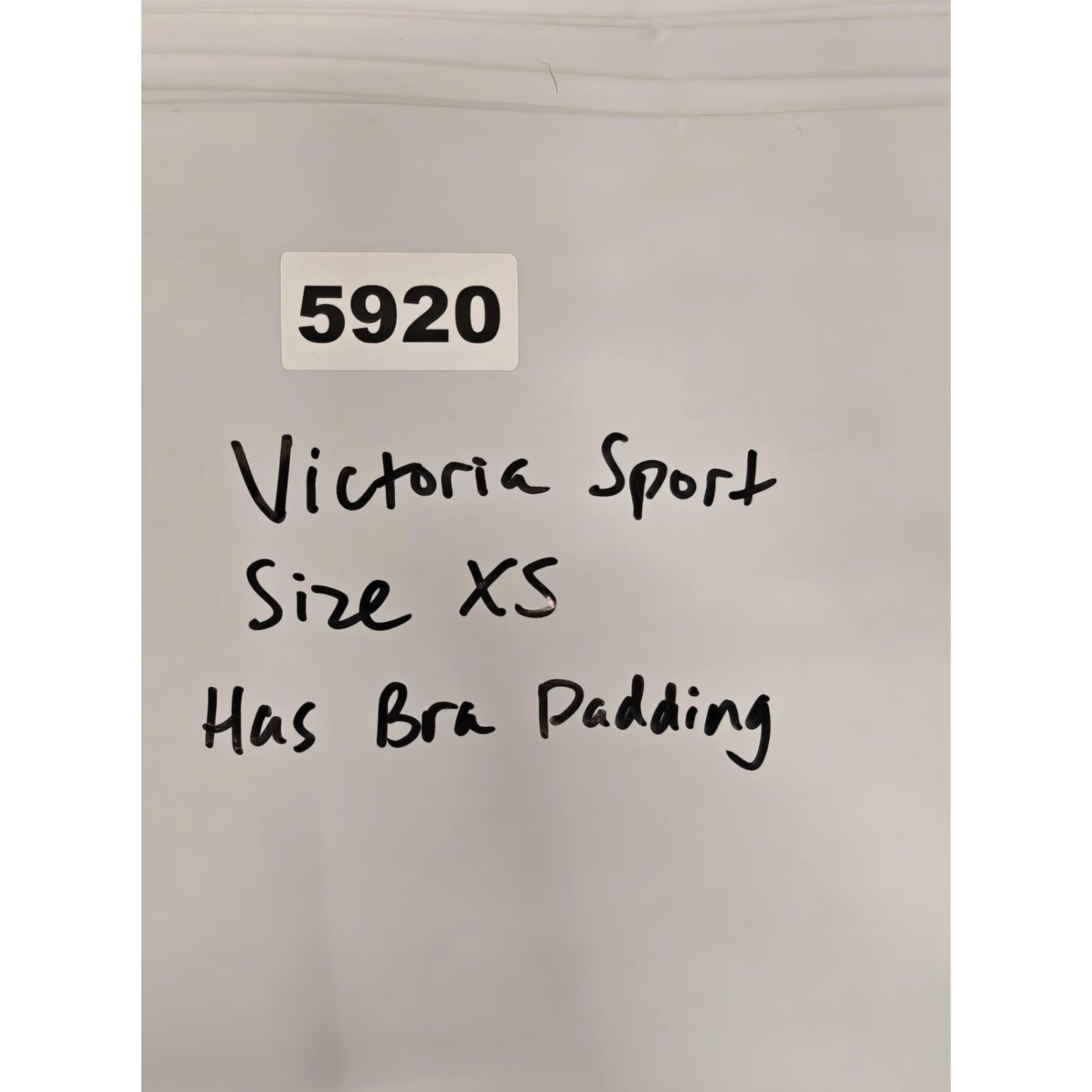 Vintage Victoria Sport Sports Bra Womens XS Black Strappy Crossback Padded Adjustable Size ONE SIZE - 5 Thumbnail