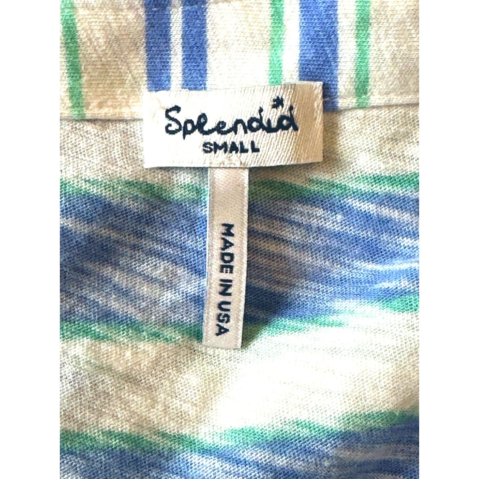 Splendid Splendid Cotton Modal Blend Striped Print Lightweight Blouse Size S / US 4 / IT 40 - 3 Thumbnail