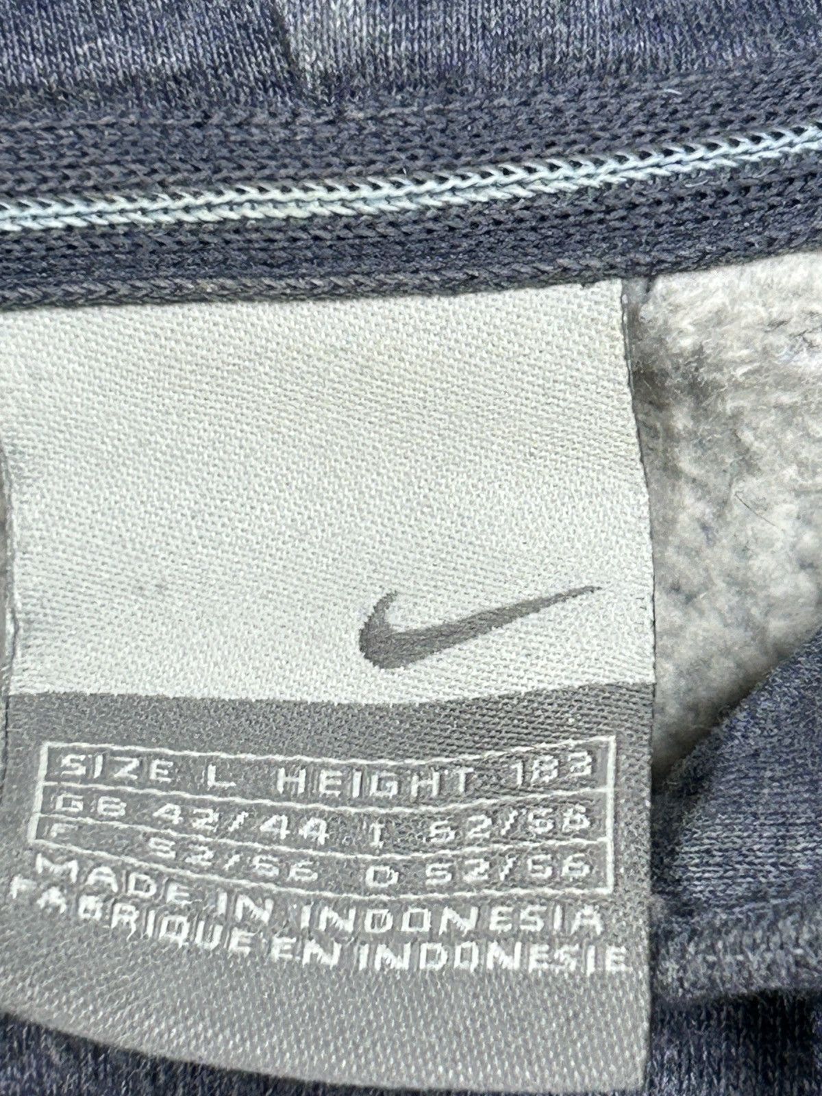 Nike × Vintage 00s Nike Air Big Logo Vintage Y2K Retro Oversized Hoodie Size US L / EU 52-54 / 3 - 12 Thumbnail