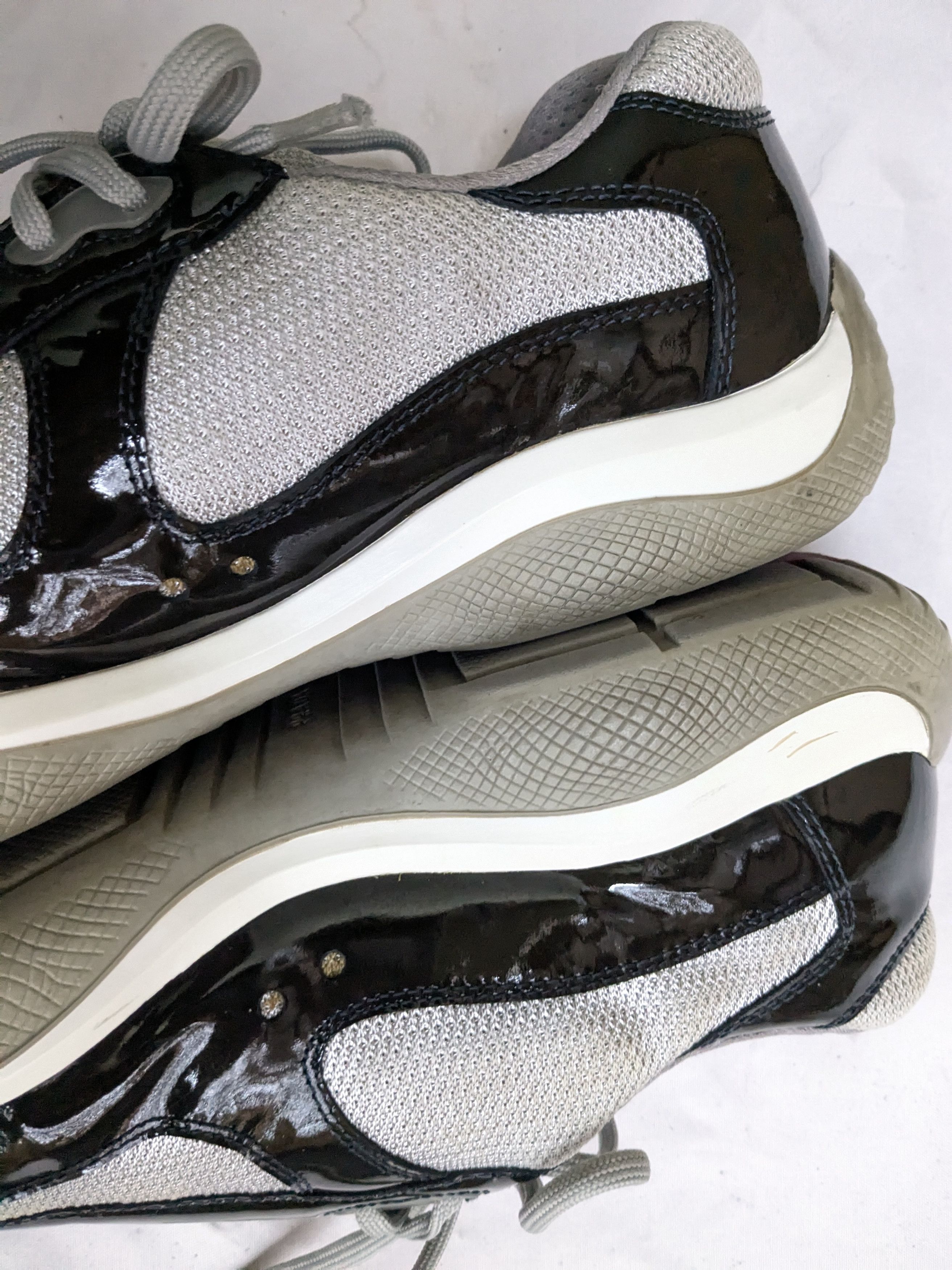 Prada Prada America's Cup Black Patent Leather 13 Silver Size US 13 / EU 46 - 11 Thumbnail