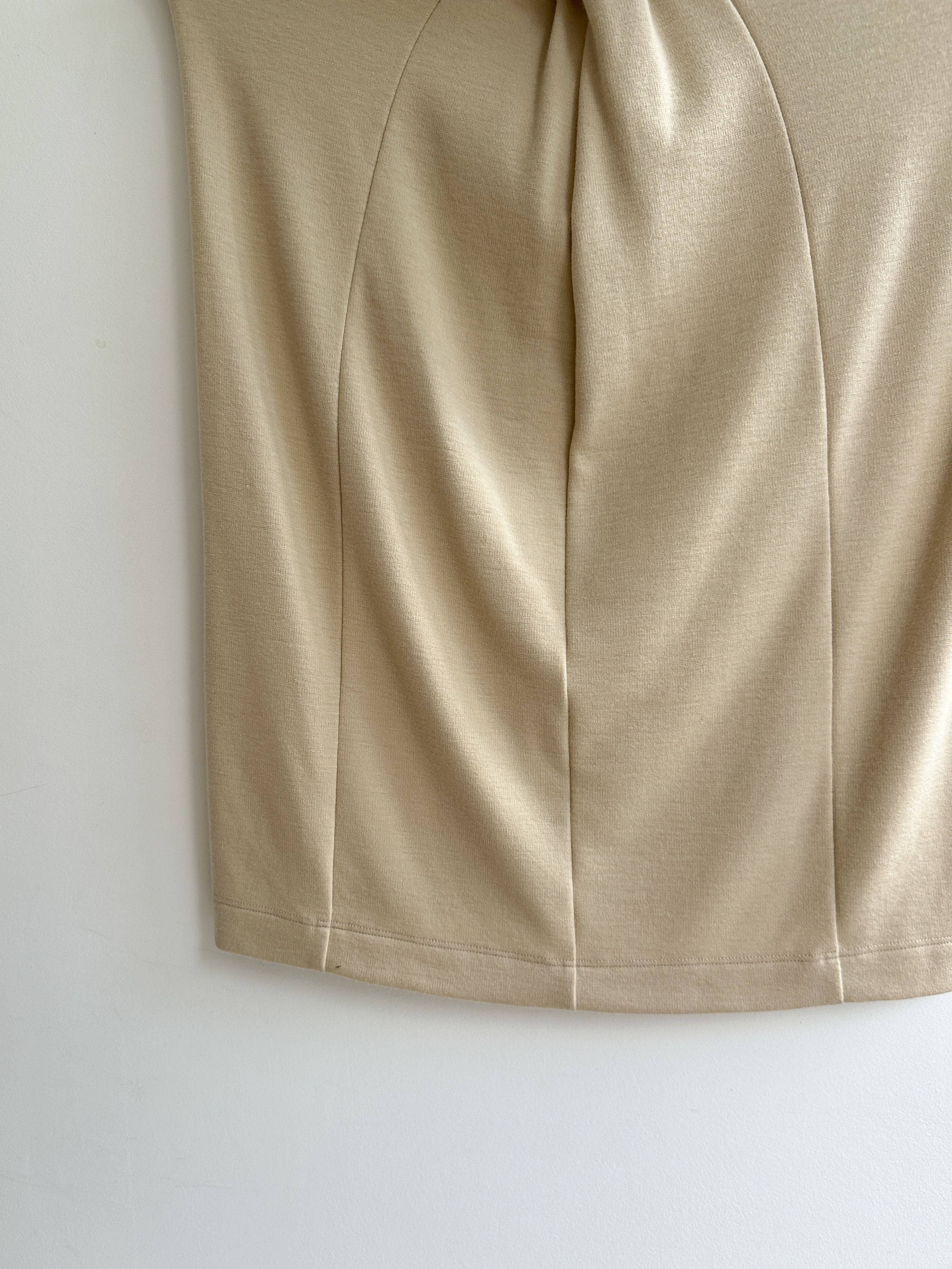 Jil Sander Jil Sander Beige Midi Skirt Size 24" / US 00 / IT 34 - 3 Thumbnail
