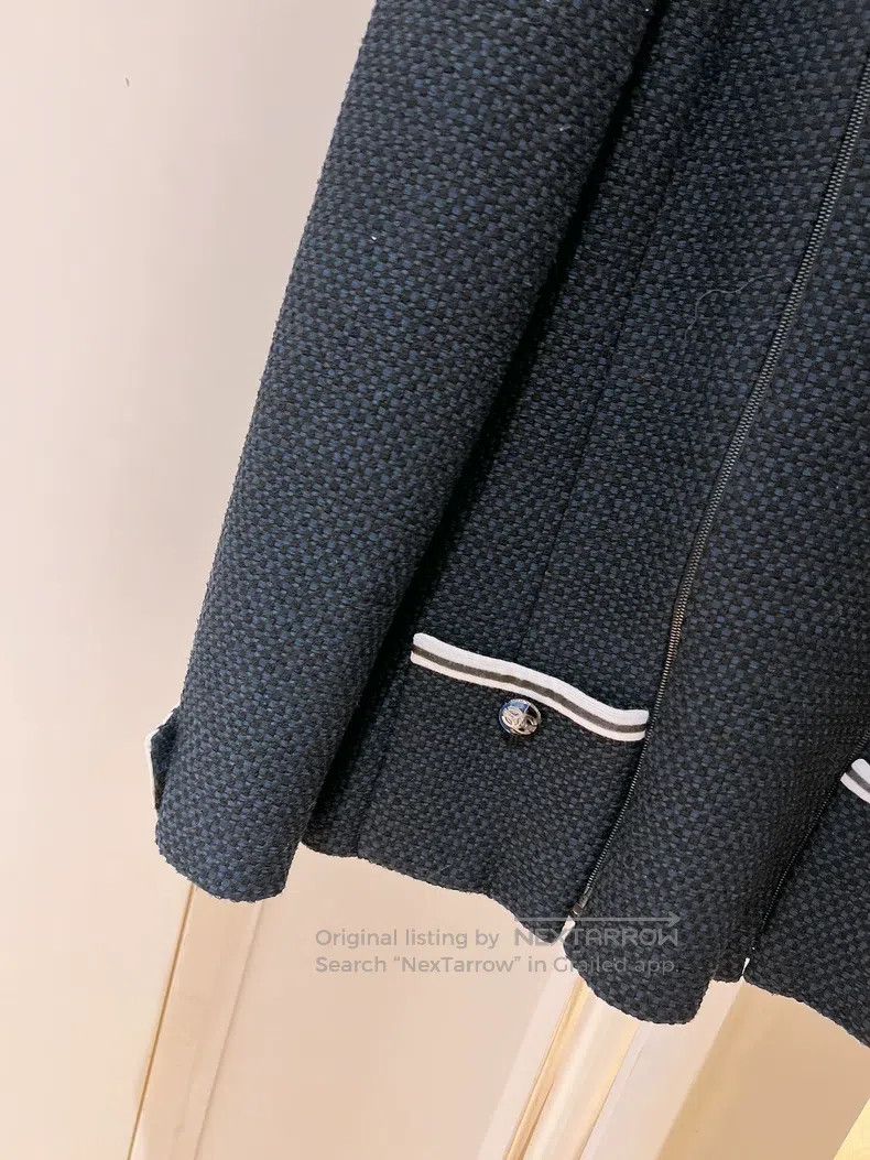 Chanel Chanel Navy tweed coat Size XXS / US 00 / IT 34 - 4 Thumbnail
