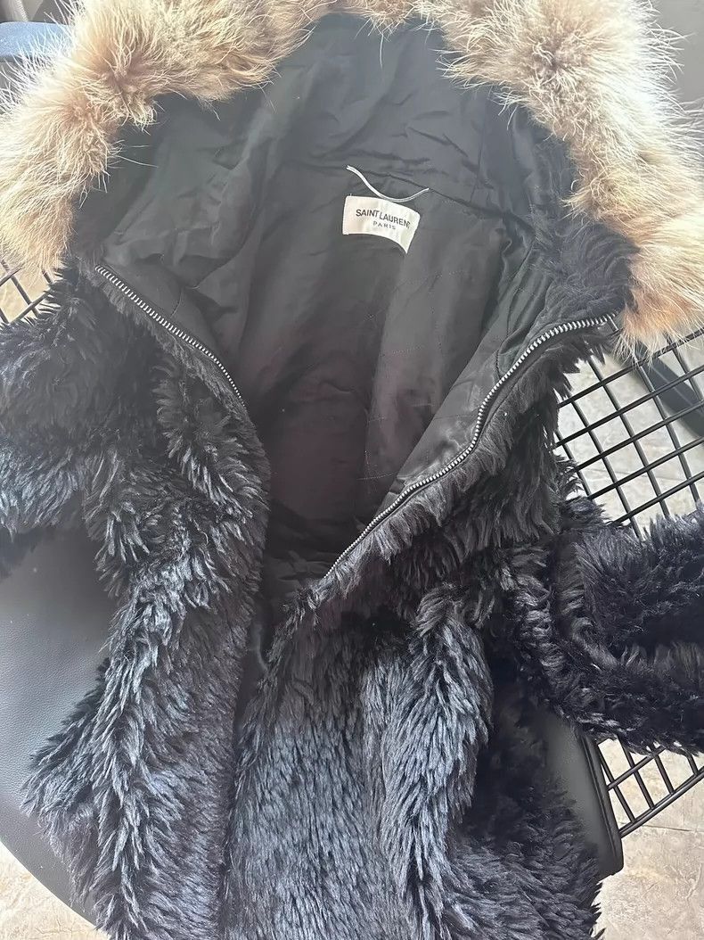 Saint Laurent Paris Saint Laurent Paris Black fur integrated jacket-2506 Size US M / EU 48-50 / 2 - 4 Thumbnail