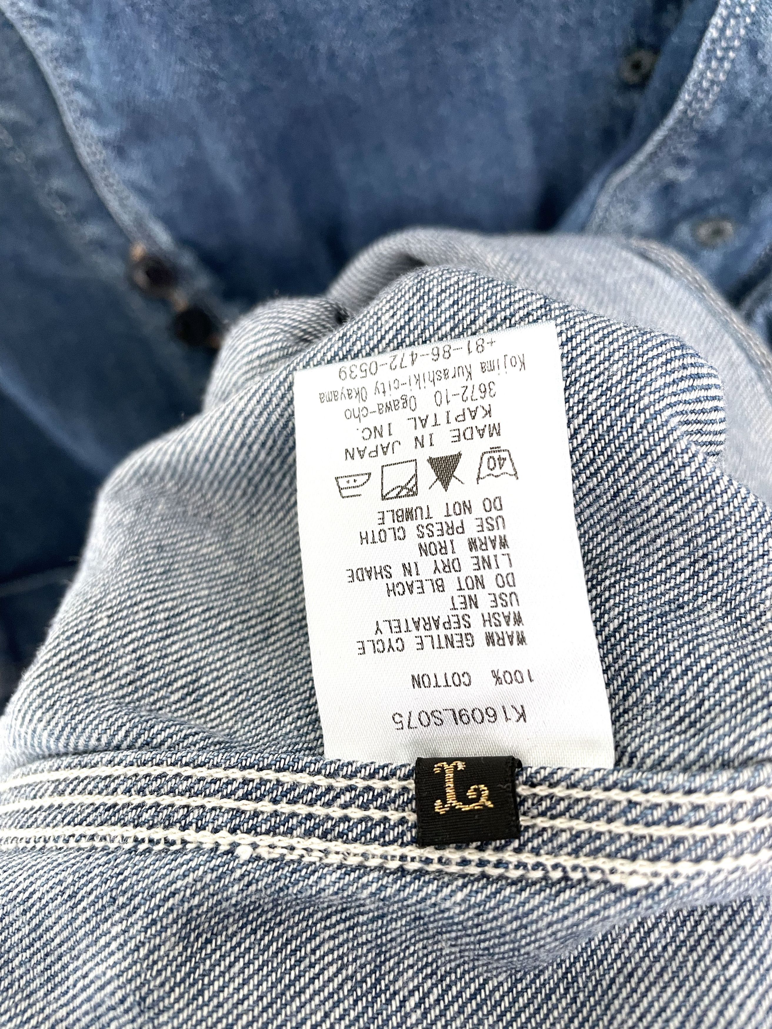 Kapital Asymmetrical Denim Shirt Size US L / EU 52-54 / 3 - 7 Thumbnail