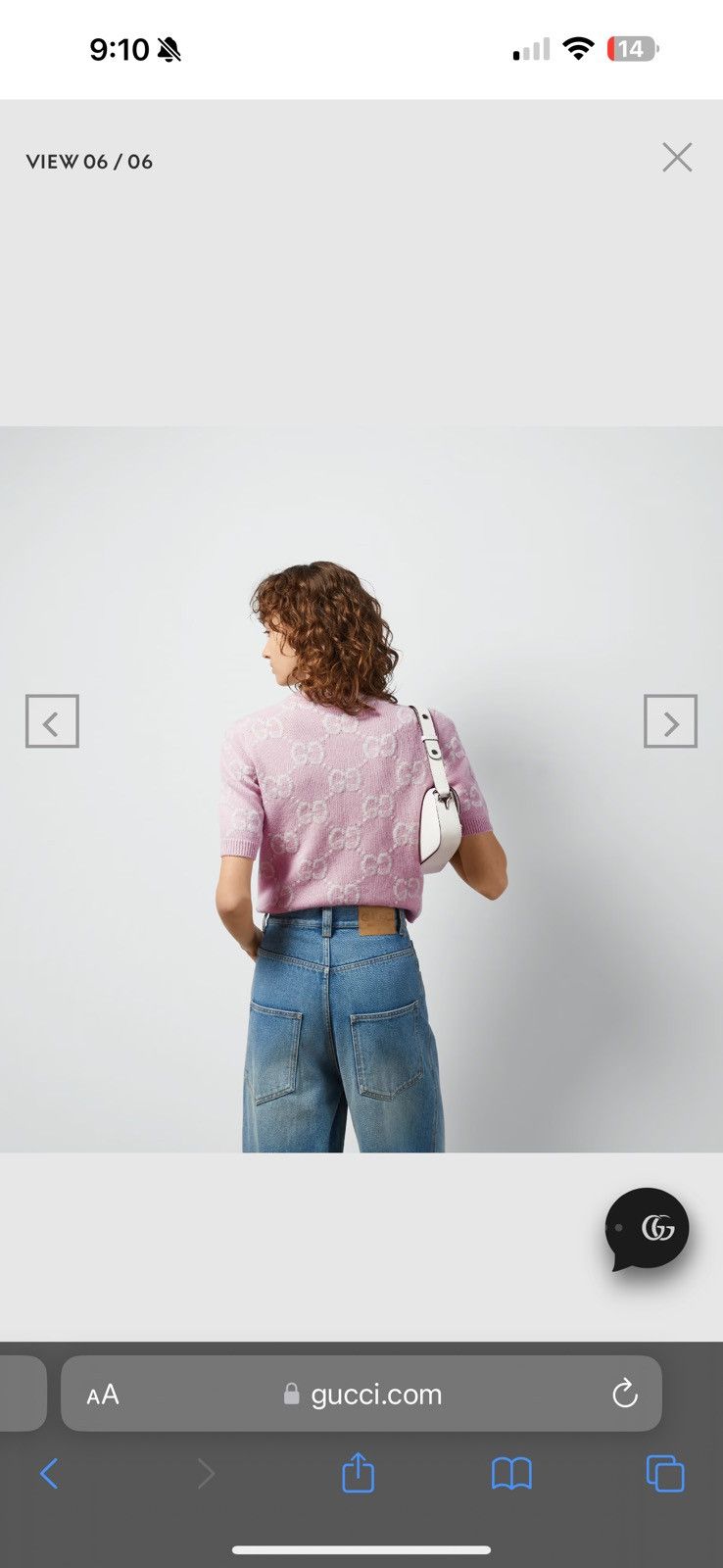 Gucci Gucci Pink GG Knit Wool Top Size L / US 10 / IT 46 - 4 Thumbnail