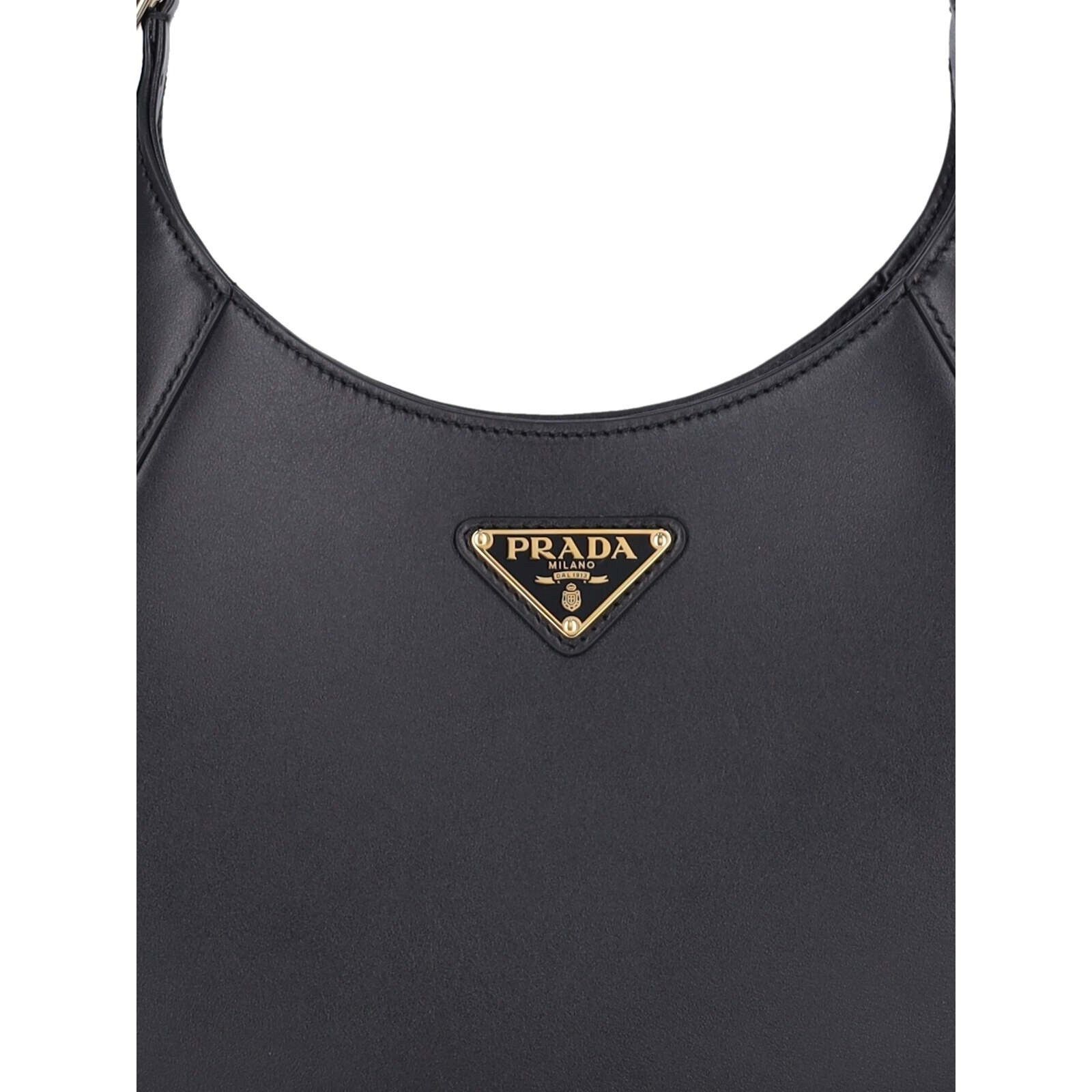 Prada PRADA Cleo Black Leather Shoulder Bag New And Authentic Size ONE SIZE - 4 Thumbnail