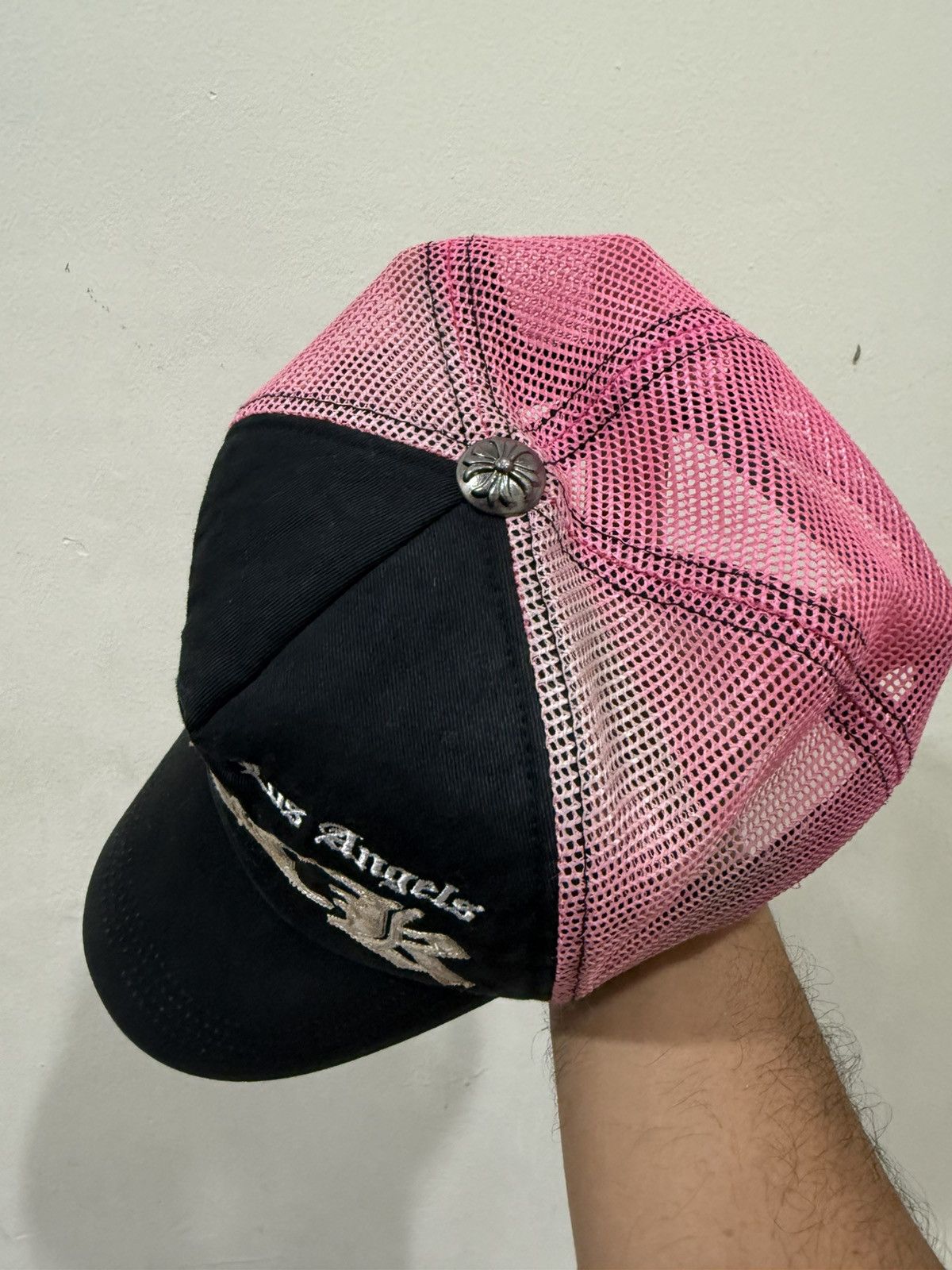 Japanese Brand VTG FUCK SLANGY CH Parody Distress Trucker Hat Size ONE SIZE - 8 Thumbnail