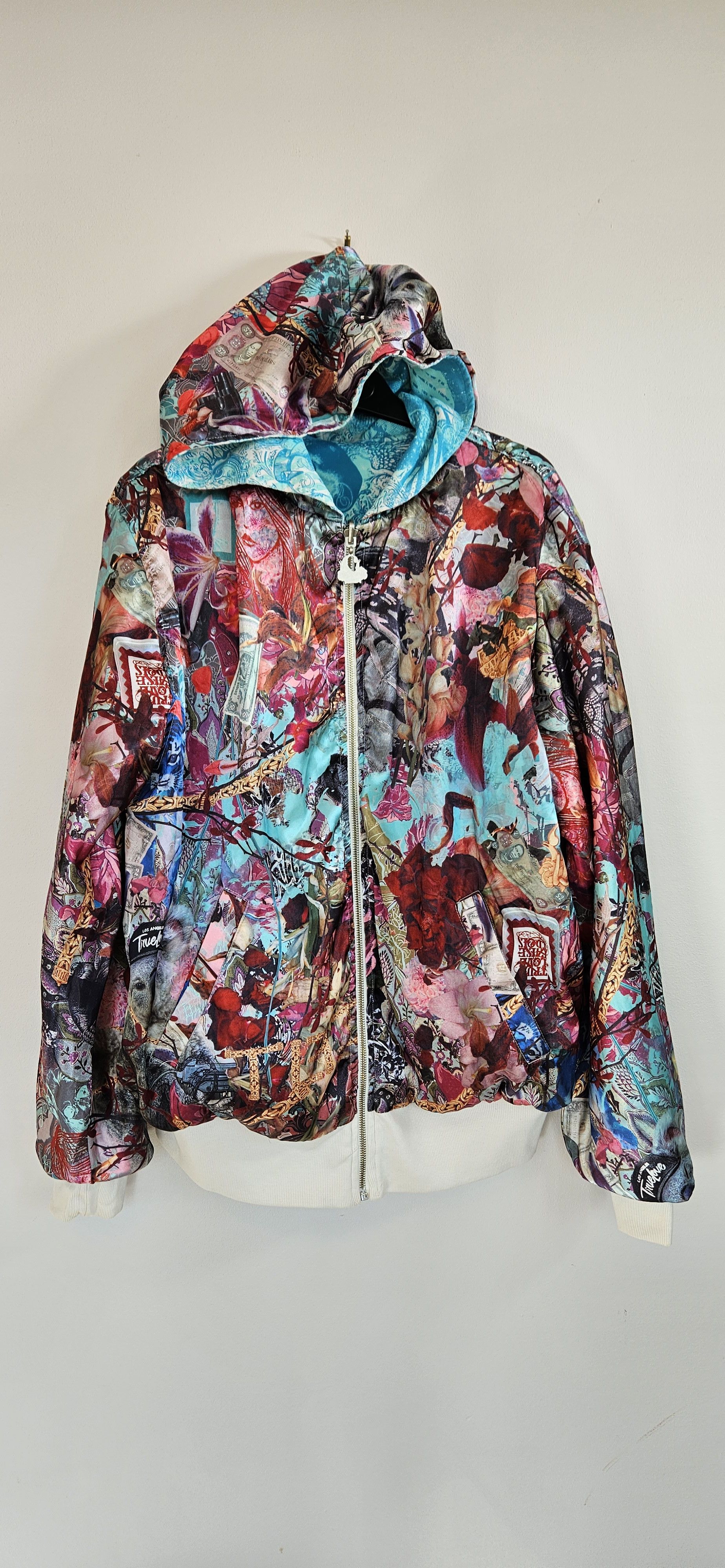 image of Made In USA x Vintage Late Night Hype Reversible Hoodie in White, Men's (Size Large)