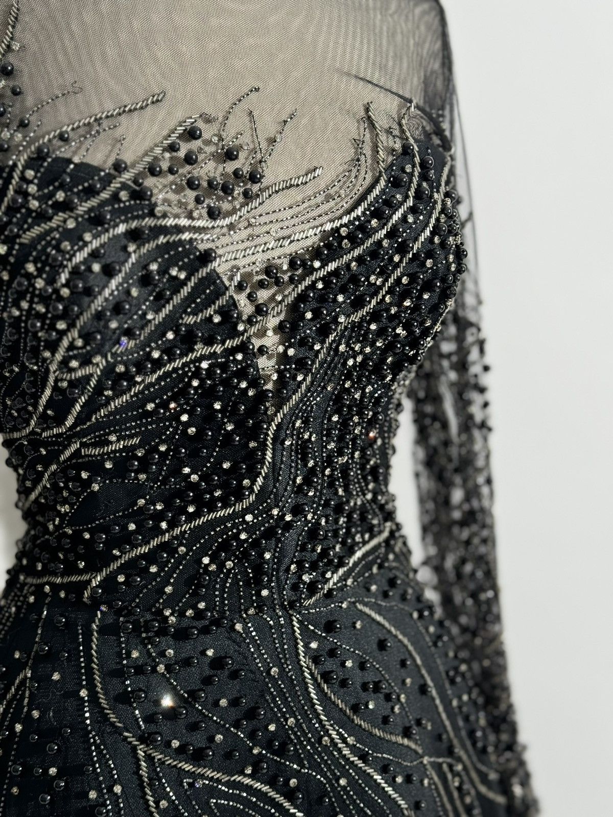 Other Brand New US 10 GEMY MAALOUF Beaded Embroidered Gown Size L / US 10 / IT 46 - 7 Thumbnail