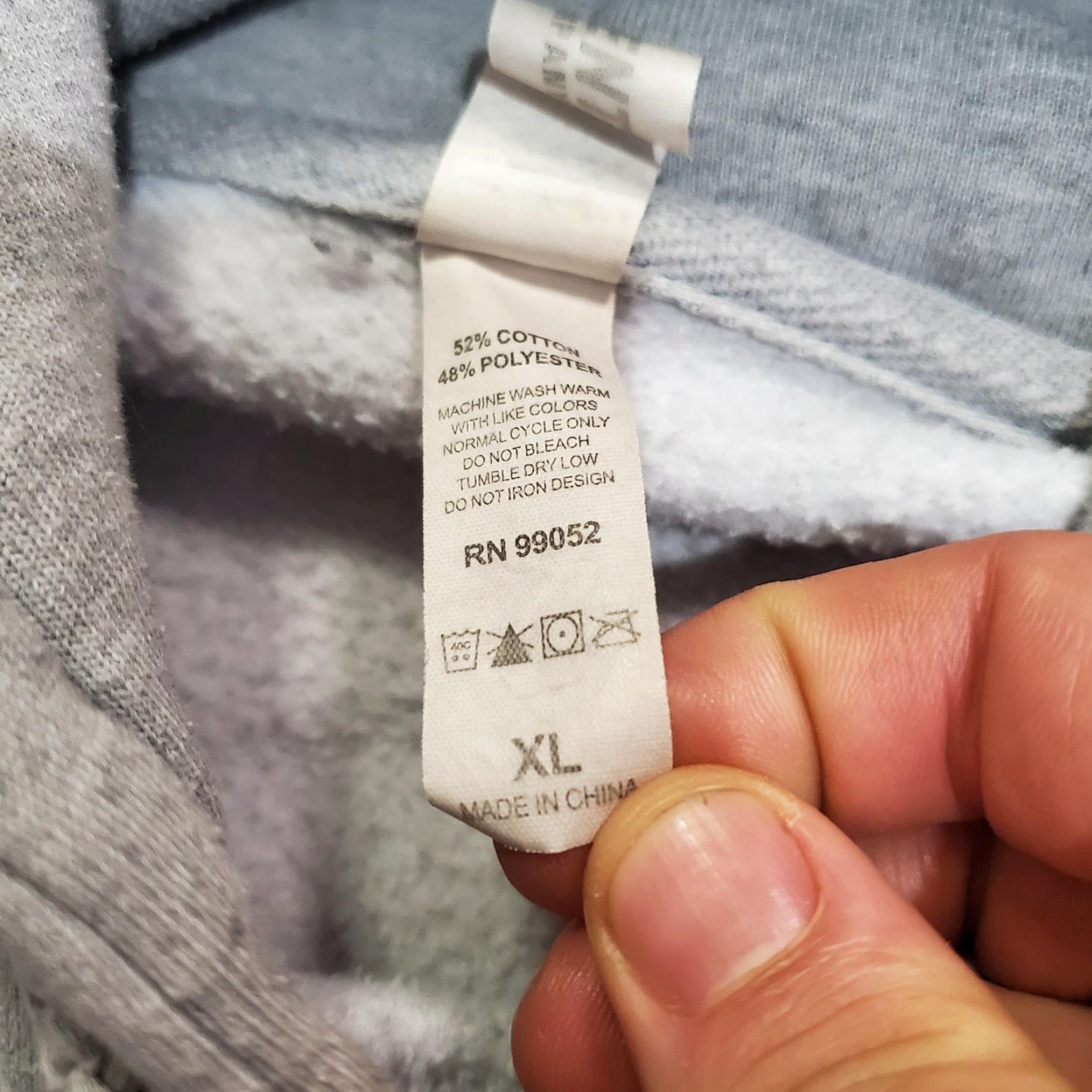 Vintage RAW Hoodie Mens XL Gray Pullover Graphic Print Front Logo Back Emblem Pockets 52% Cotton 48% Polyester Size US XL / EU 56 / 4 - 7 Thumbnail