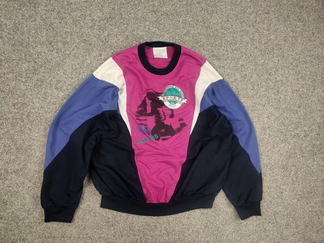 Adidas Vintage 90's Adidas Originals Worldwide Sports Sweatshirt Size US L / EU 52-54 / 3 - 8 Thumbnail