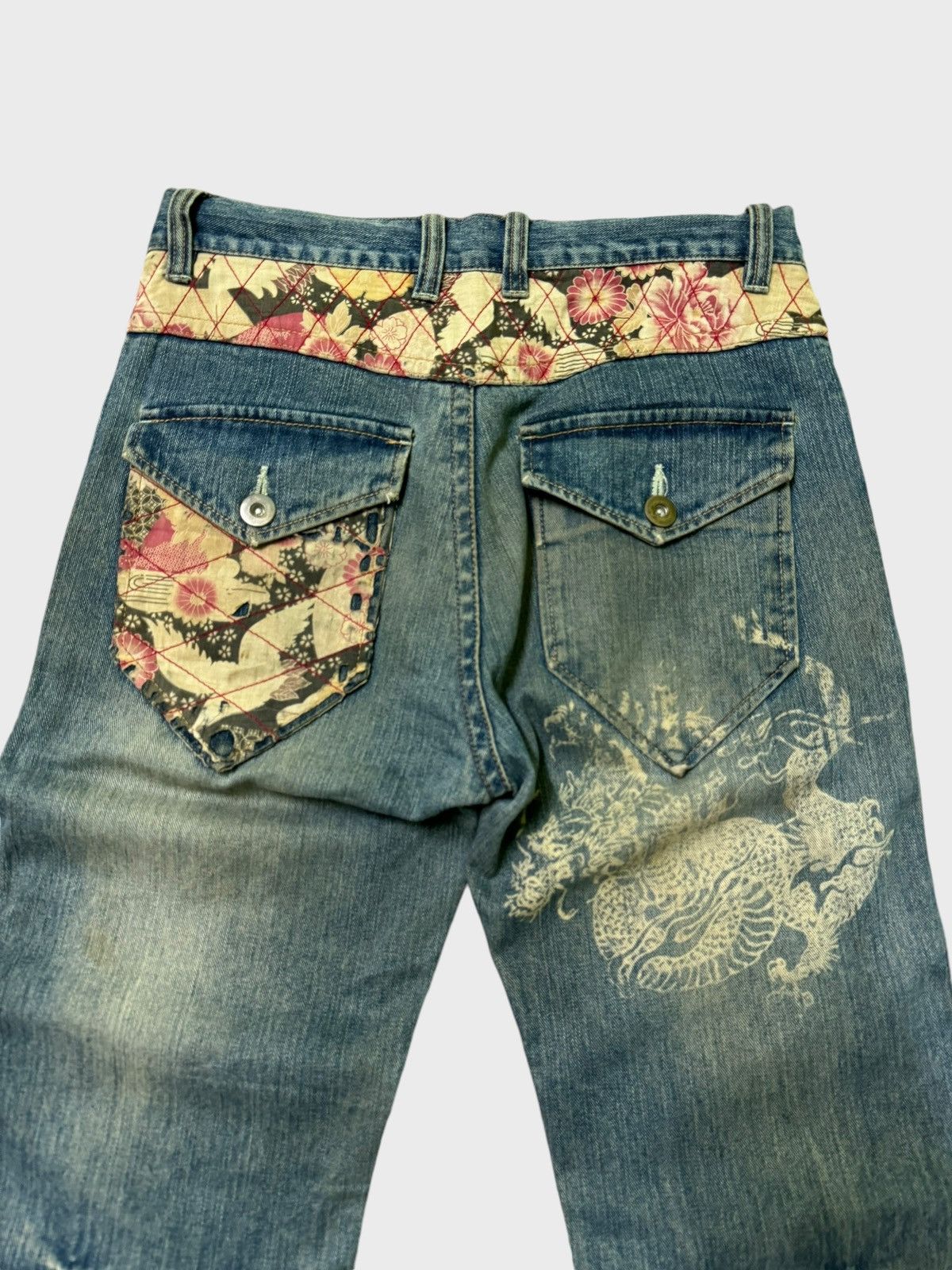 Japanese Brand Japan Classic Dragon Jeans Muddy Wash Karakuri Tamashi Style Size US 30 / EU 46 - 9 Thumbnail