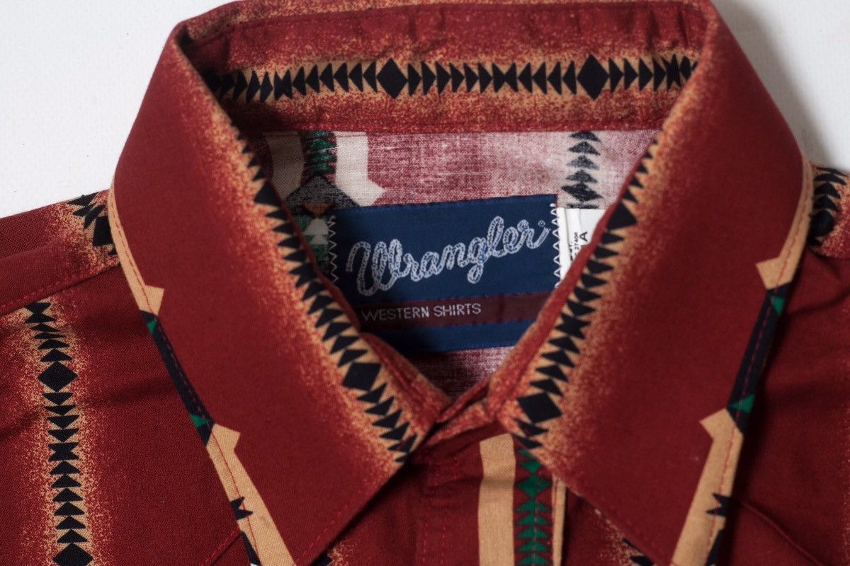 Wrangler Wranlger Pearl Snap Vintage Aztec Shirt Size US M / EU 48-50 / 2 - 3 Thumbnail