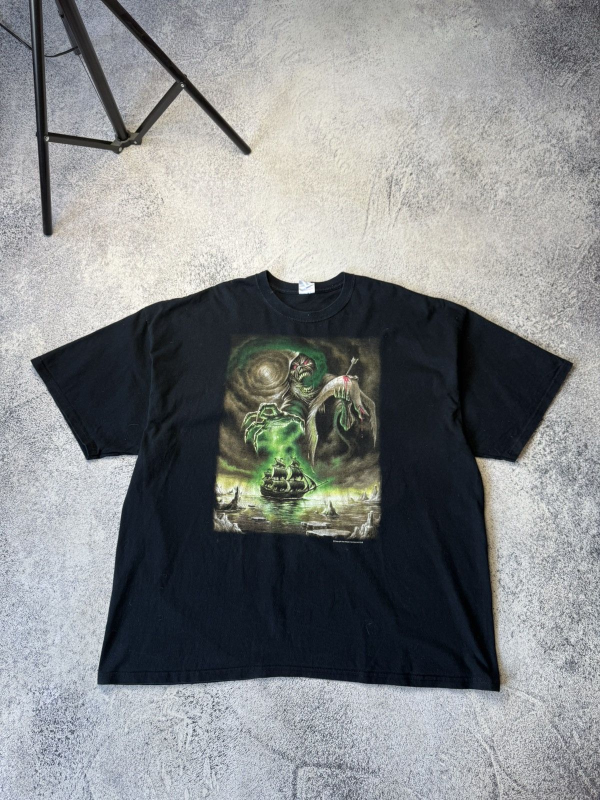 Iron Maiden Vintage Iron Maiden 2008 T Shirt Rime of the Ancient Mariner Size US XXL / EU 58 / 5 - 1 Thumbnail