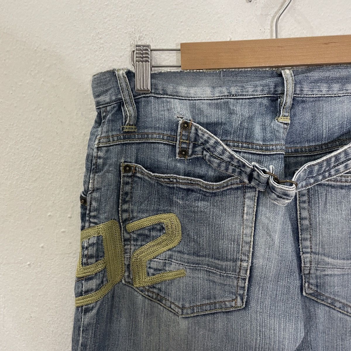 Japanese Brand Vintage Original Style 92 Buckle Denim Jeans Size 30" / US 8 / IT 44 - 3 Thumbnail