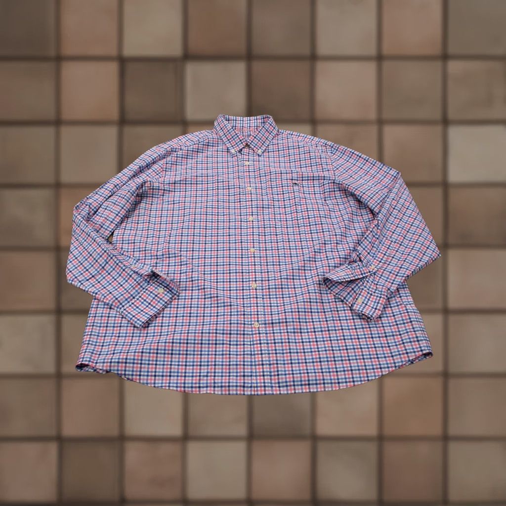 Vineyard Vines VINEYARD VINES Shirt Men 2XL Colorful Nylon On The Go Performance Stretch Casual Floral Long Sleeve Button-Up Collared Knit Cotton Logo Beach Tropical Size US XXL / EU 58 / 5 - 1 Thumbnail