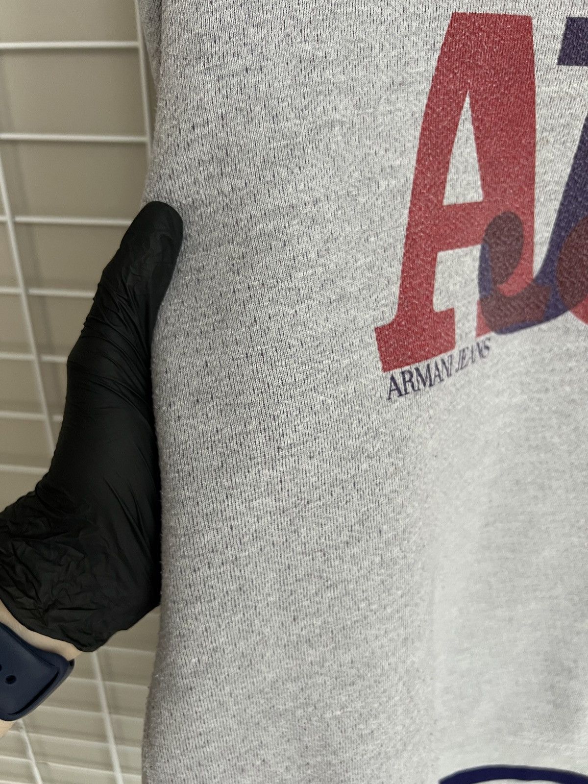 Armani Armani Jeans AJ81 Big Logo Sweatshirt Mens Size L/XL Vintage Size US XL / EU 56 / 4 - 20 Thumbnail