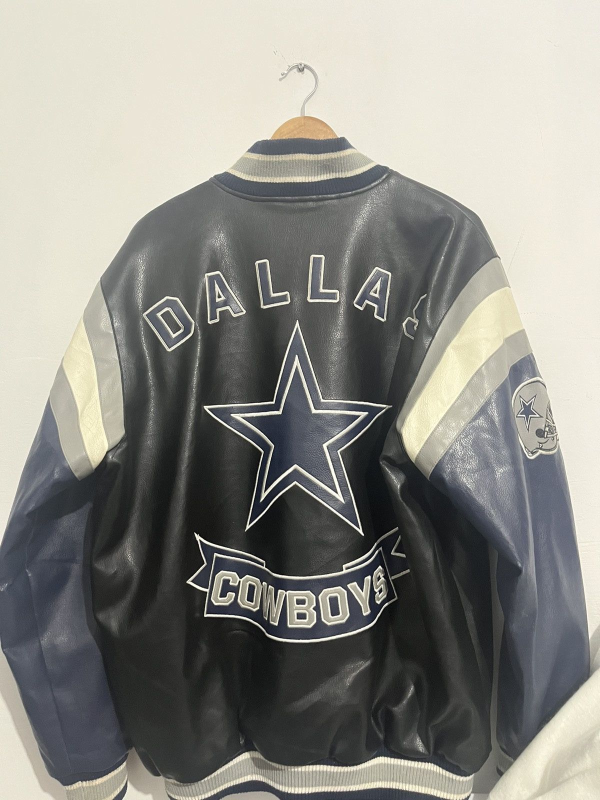 NFL × Vintage Vintage Dallas Cowboys Leather Jacket Size US L / EU 52-54 / 3 - 5 Thumbnail