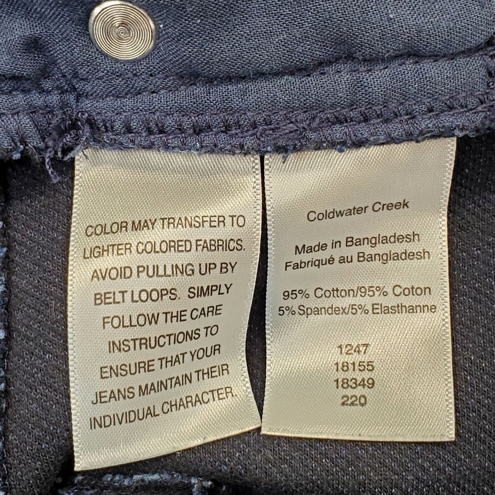 Coldwater Creek Coldwater Creek Jeans Womens Blue Denim Stretch Straight Leg High Waist Pull On Mens? Wait;** Size 30" / US 8 / IT 44 - 7 Thumbnail