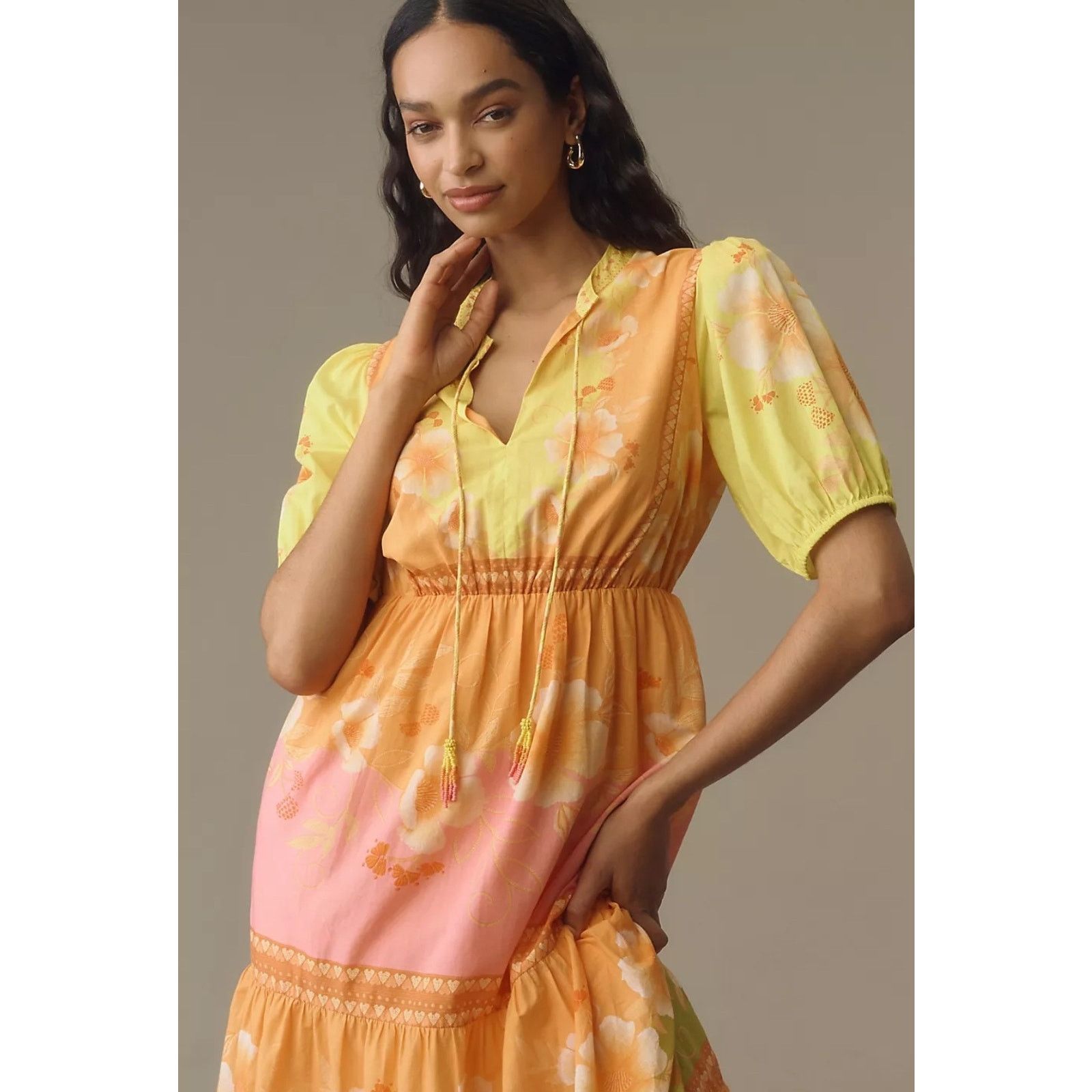midi dress measurements Tiered Midi Dress, Wild Lea – KAIKO