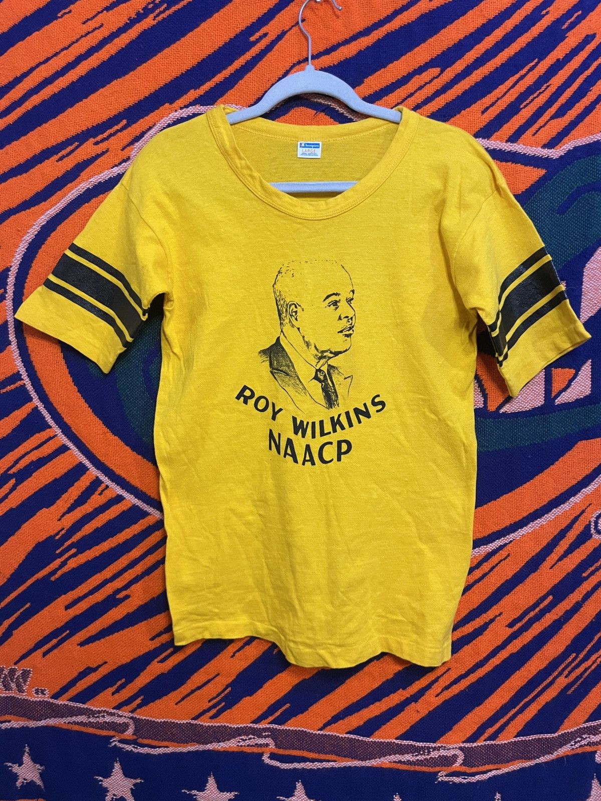 Champion 1970s Roy Wilkins NAACP Tee Size US L / EU 52-54 / 3 - 1 Thumbnail