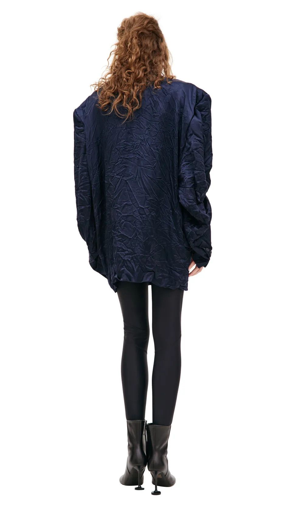 Balenciaga o1srvl11e1124 Dup / Steroid DB Jacket in Navy Size S / US 4 / IT 40 - 2 Thumbnail