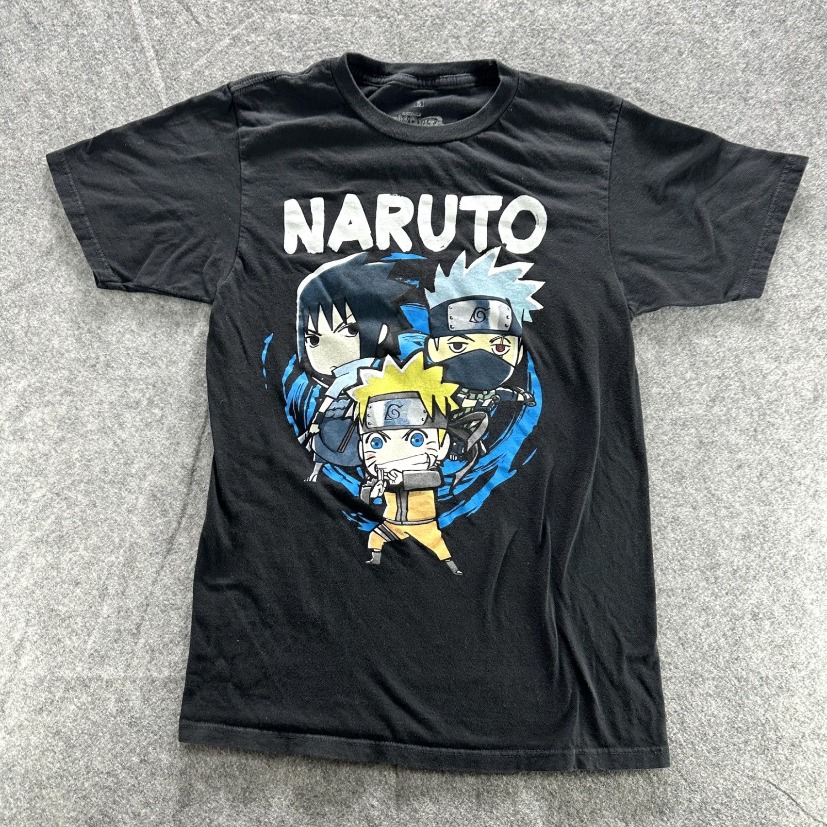 Ripple Junction Shippuden Naruto Shirt Mens Small Black Anime Graphic Tee Sasuke Kakashi Size US S / EU 44-46 / 1 - 2 Thumbnail