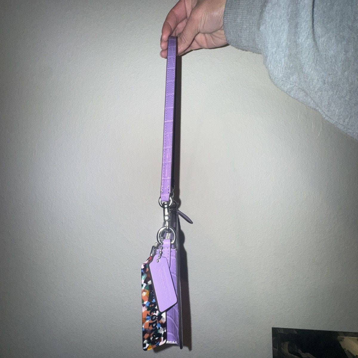 Coach Coachtopia New Never Used Purple Croc Print Baguette Size ONE SIZE - 2 Thumbnail
