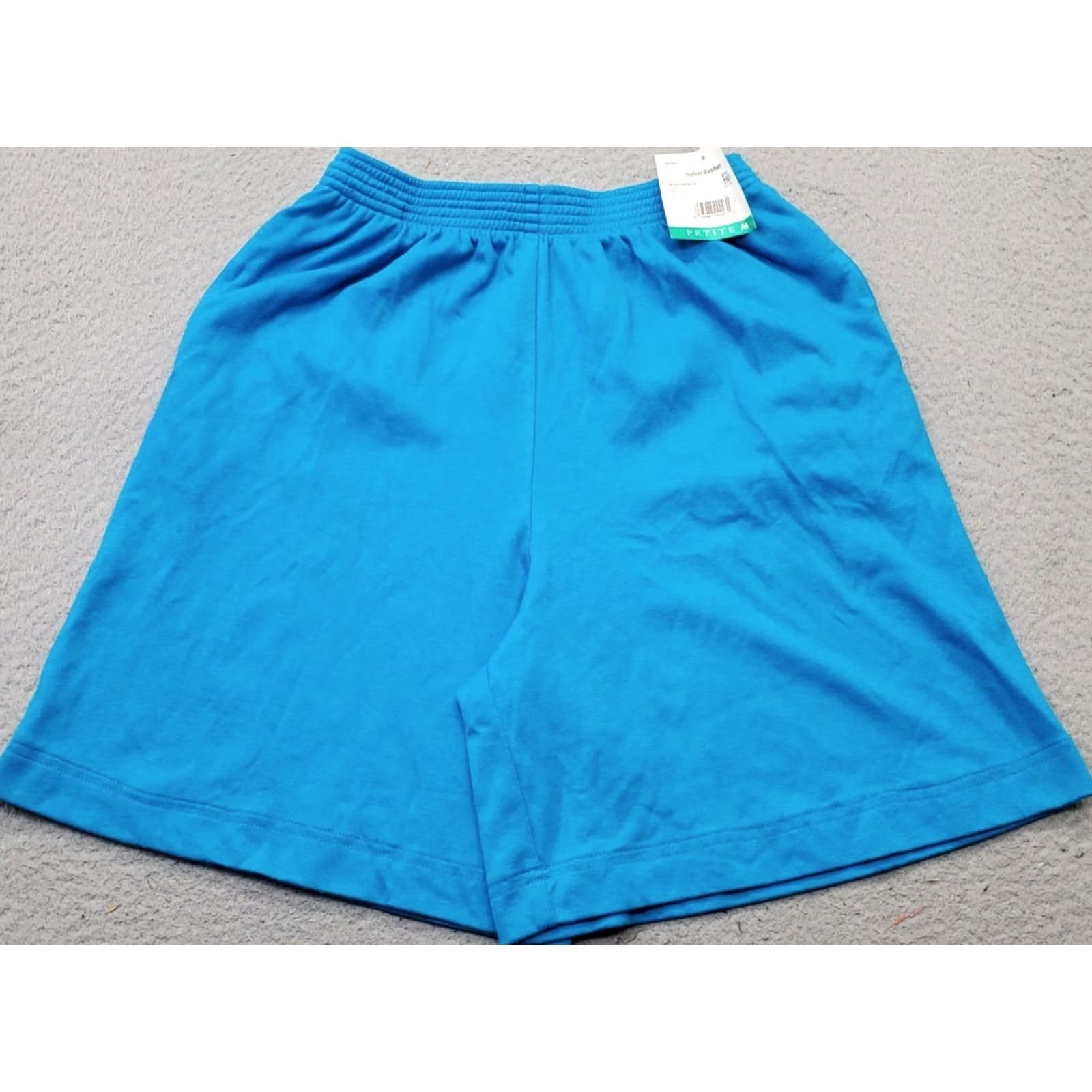Vintage Leslie Fay Running Shorts Womens PM Blue Athletic Elastic Waist Size 32" / US 10 / IT 46 - 2 Thumbnail