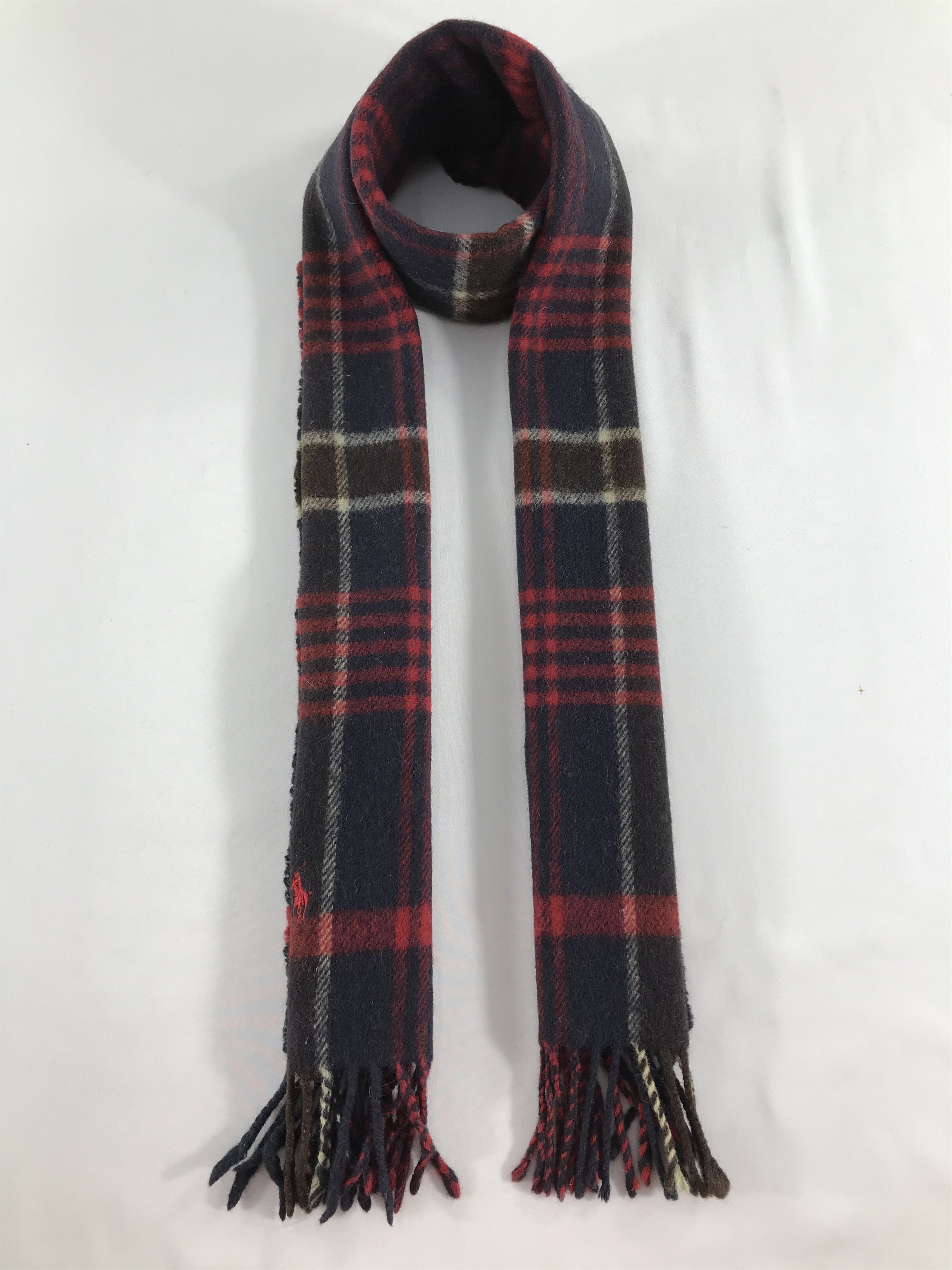 Ralph Lauren Ralph Lauren Tartan Wool Scarf Muffler V486 Size ONE SIZE - 1 Thumbnail