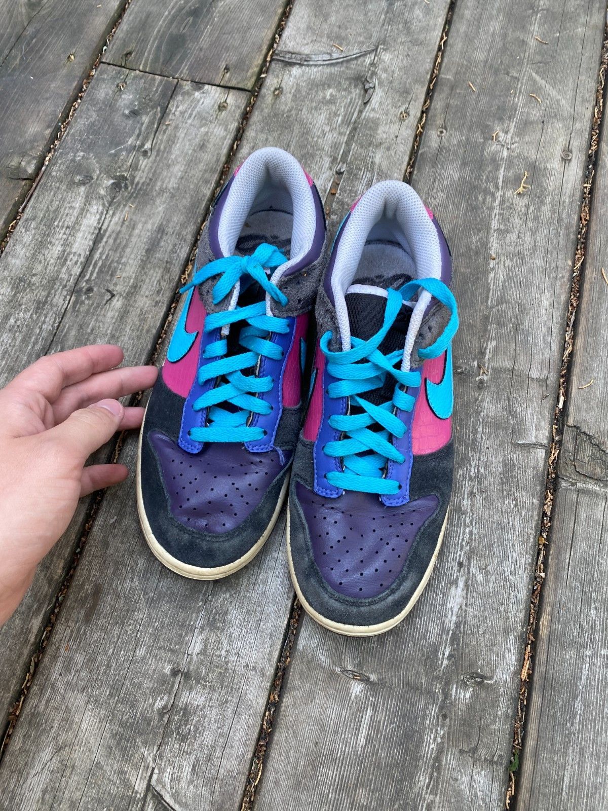Nike Nike Dunk Low 6.0 Shoes Sneakers Black Pink Women's Size 8. Size US 8.5 / IT 38.5 - 6 Thumbnail