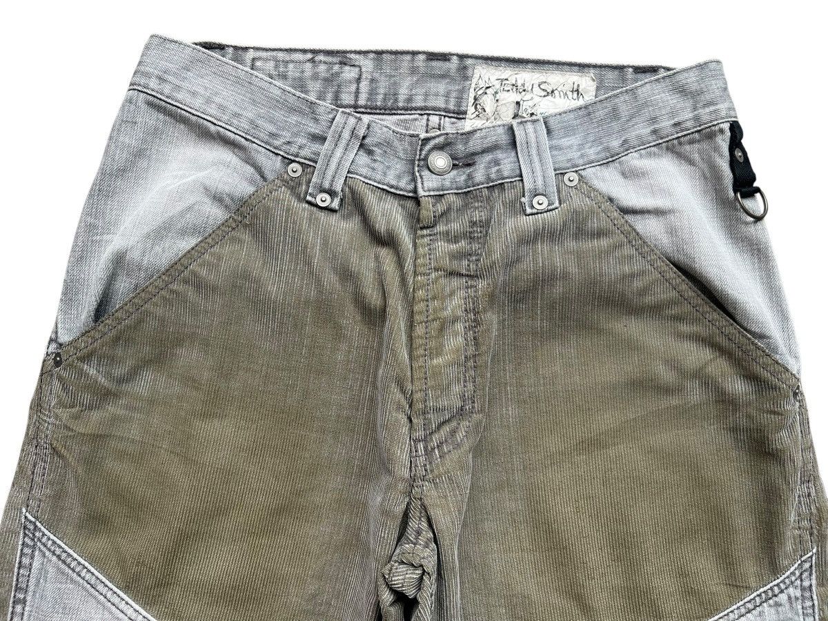 Beauty Beast × Japanese Brand Teddy Smith Patchwork Wide Corduroy Baggy Pants 31x33 Size US 31 - 7 Thumbnail