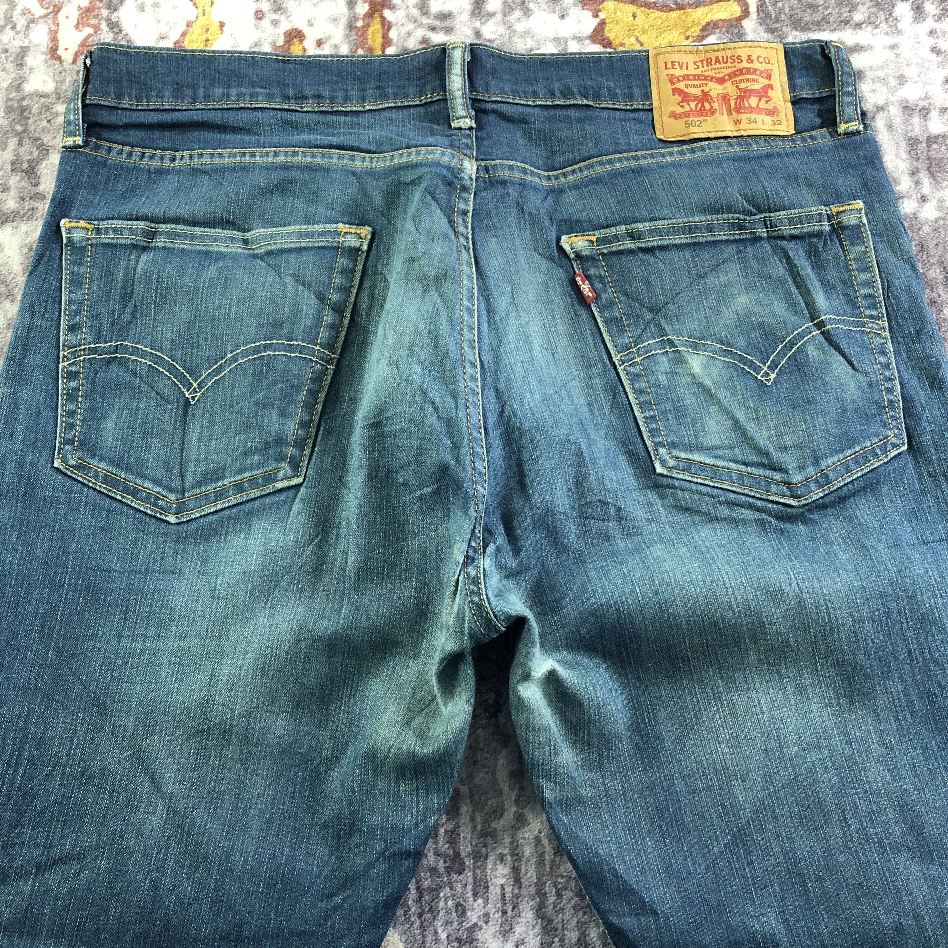 Levi's × Vintage Vintage Blue Wash Levis 502 Jeans-JM3514 Size 37" - 4 Thumbnail