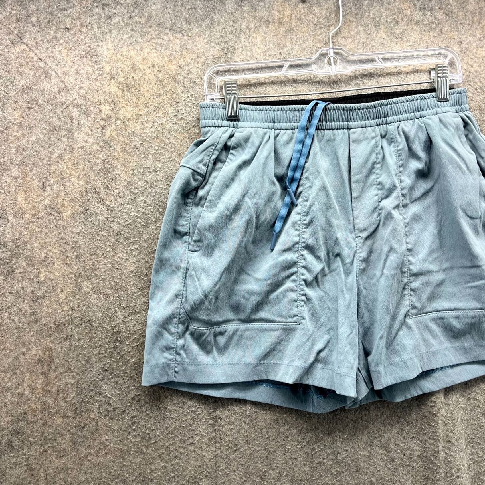 Lululemon Lululemon Shorts Women 10 Blue Tencel High Rise Drawstring Relaxed Fit Activewear Casual Summer 10 Womens Size 32" / US 10 / IT 46 - 3 Thumbnail