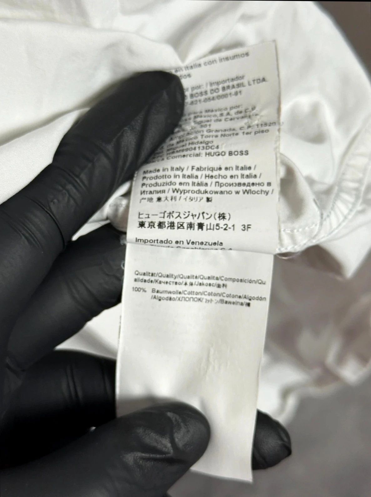 Hugo Boss Hugo Boss Shirt White Cotton Slim Fit Made in Italy Size US XS / EU 42 / 0 - 9 Thumbnail