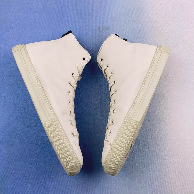 Gucci Gucci White High-Top Sneakers with Snake Design - Size US 8 / EU 41 - 7 Thumbnail